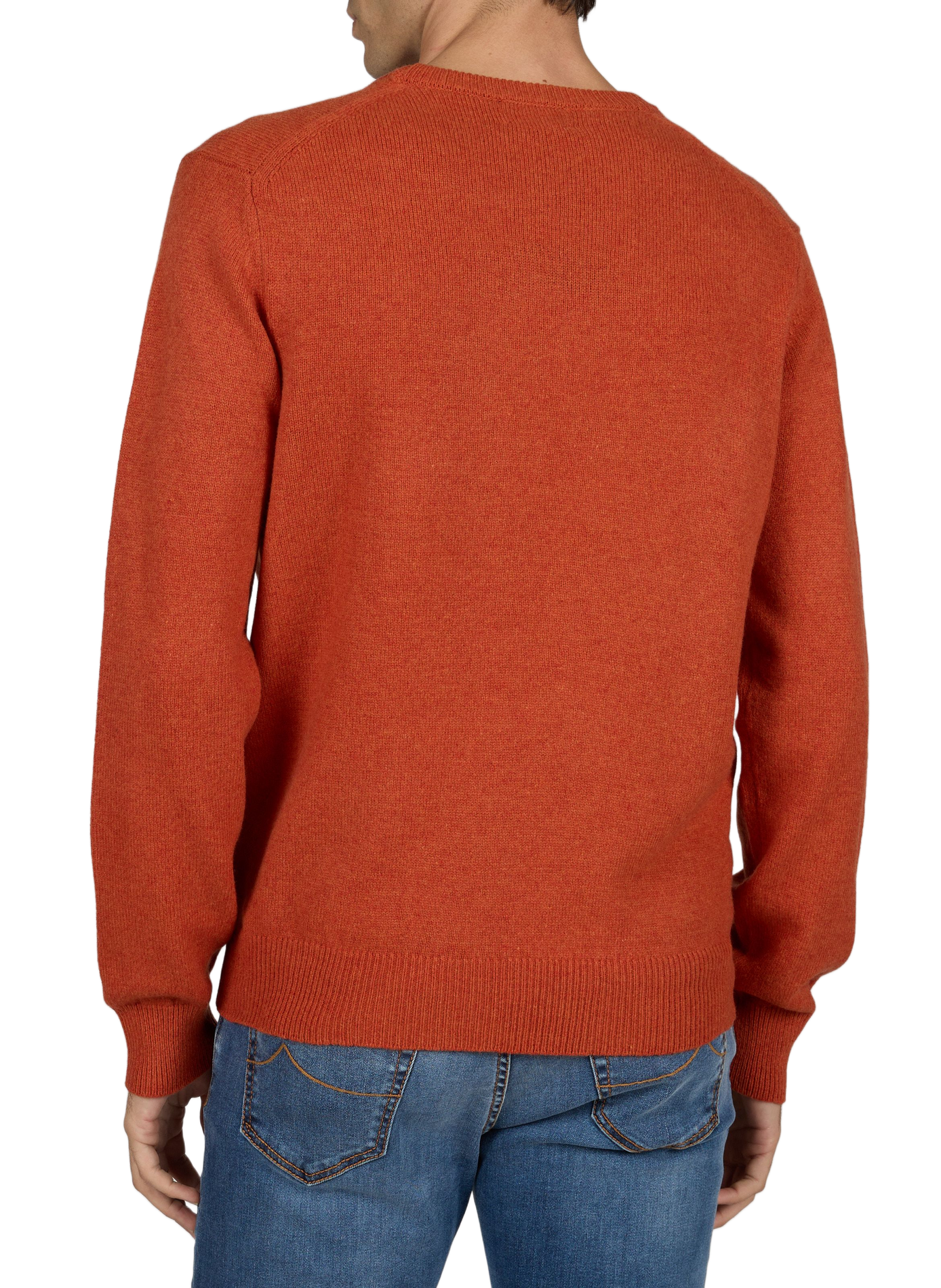 Straight wool jumper | Orange HACKETT Men