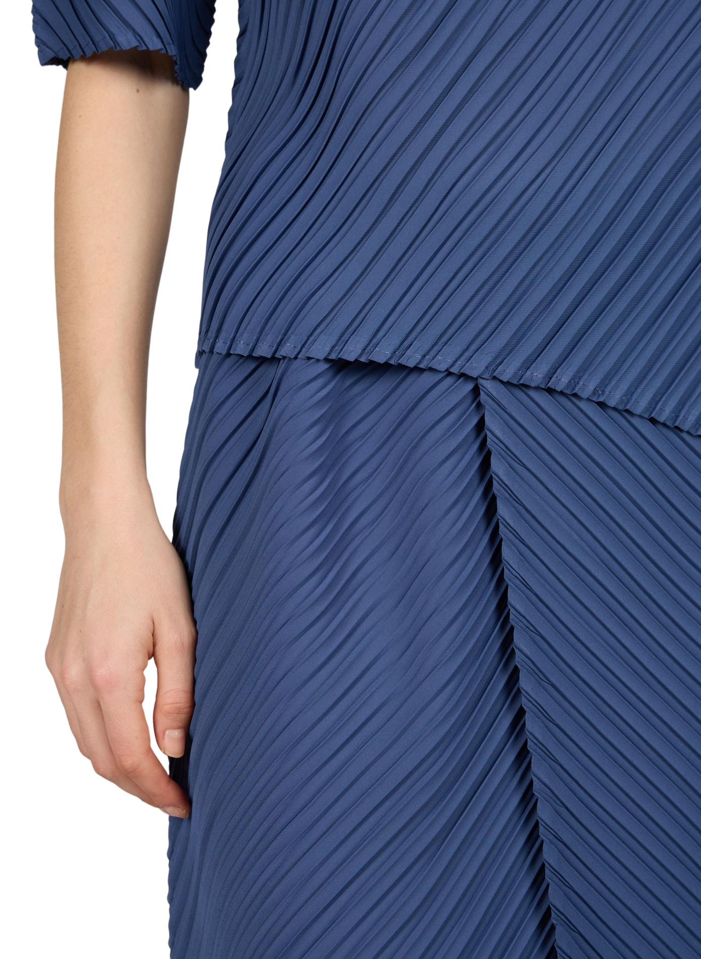 Pleated midi skirt ADOLFO DOMINGUEZ Blue