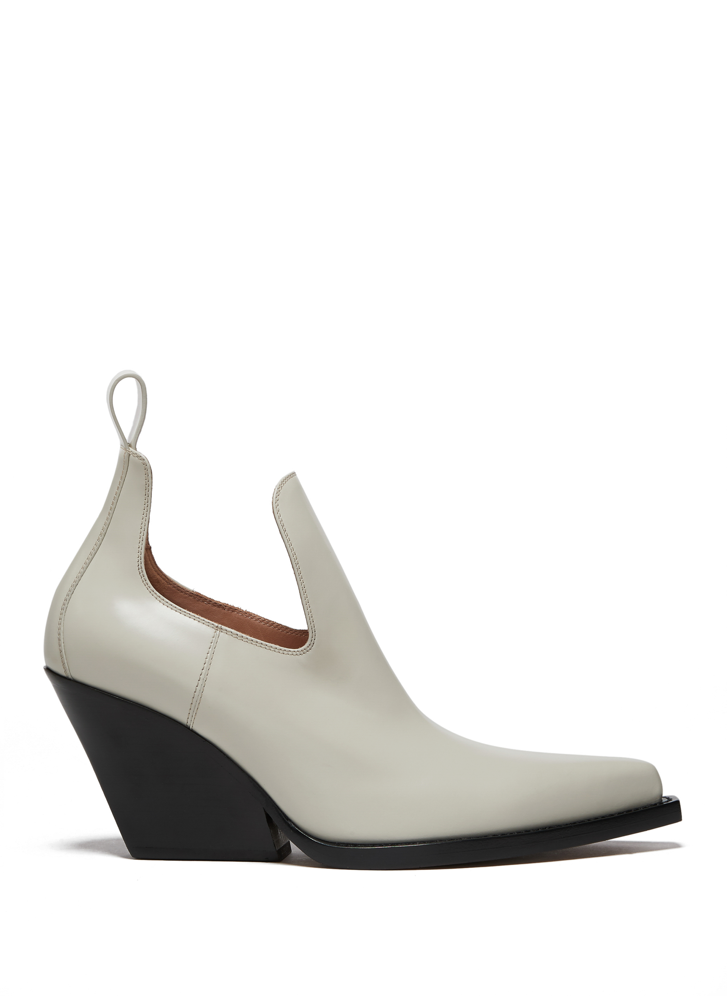 BOTTEGA VENETA Leather BV Lean Ankle Boots Grey