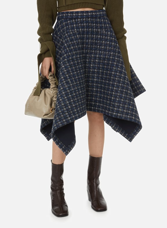 JUPE IMPRIM PIED DE POULE DAWEI pour FEMME Printemps