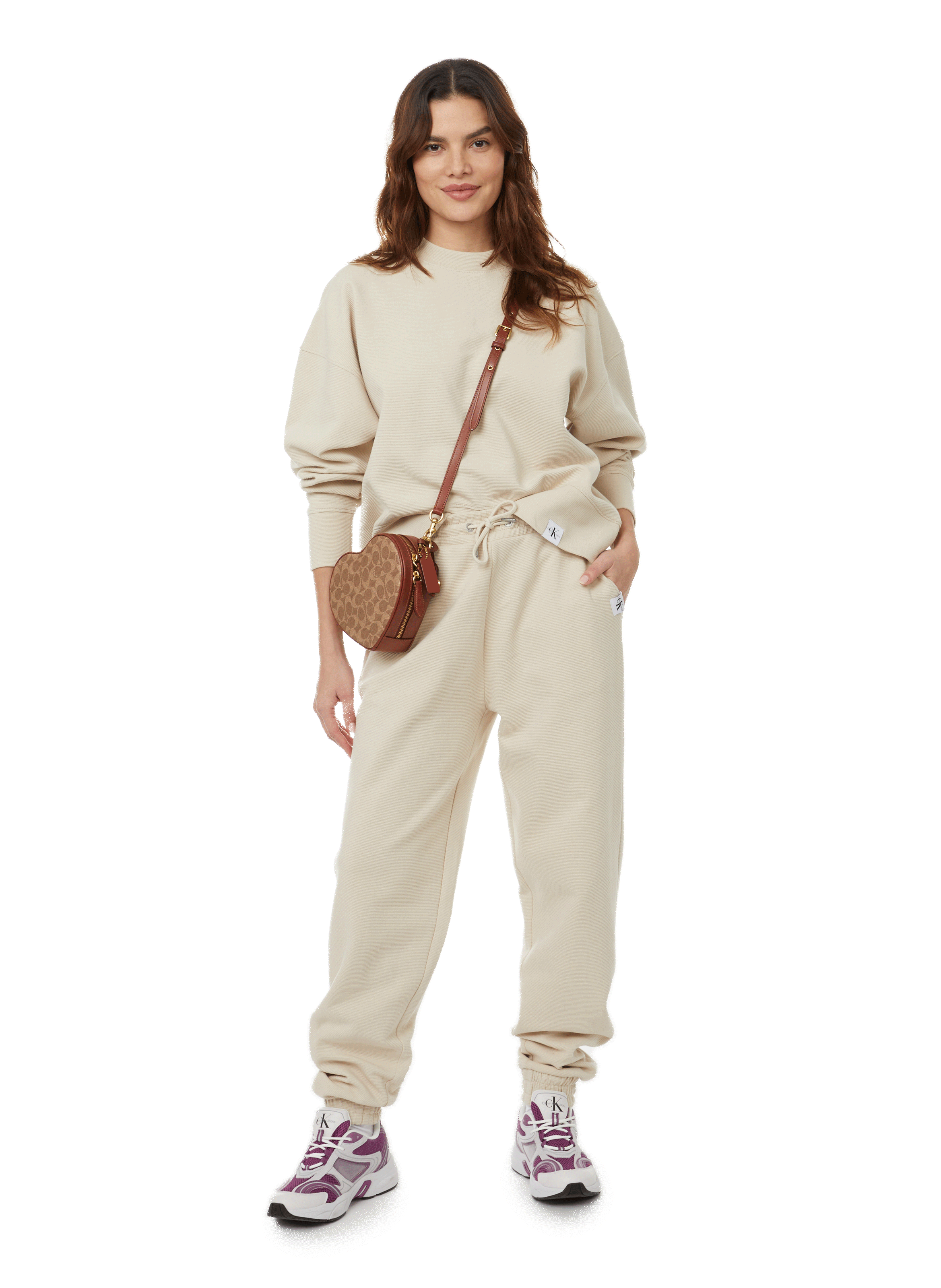 Maglione in cotone biologico CALVIN KLEIN Beige