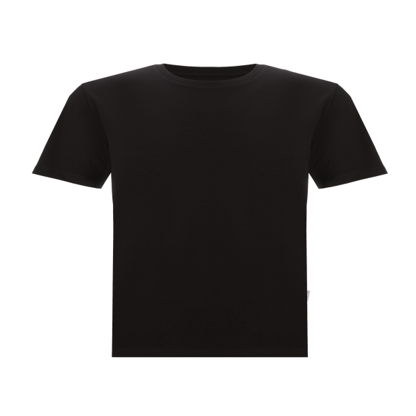 Selected Cotton T-shirt In Black