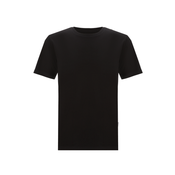 Selected Cotton T-shirt In Black