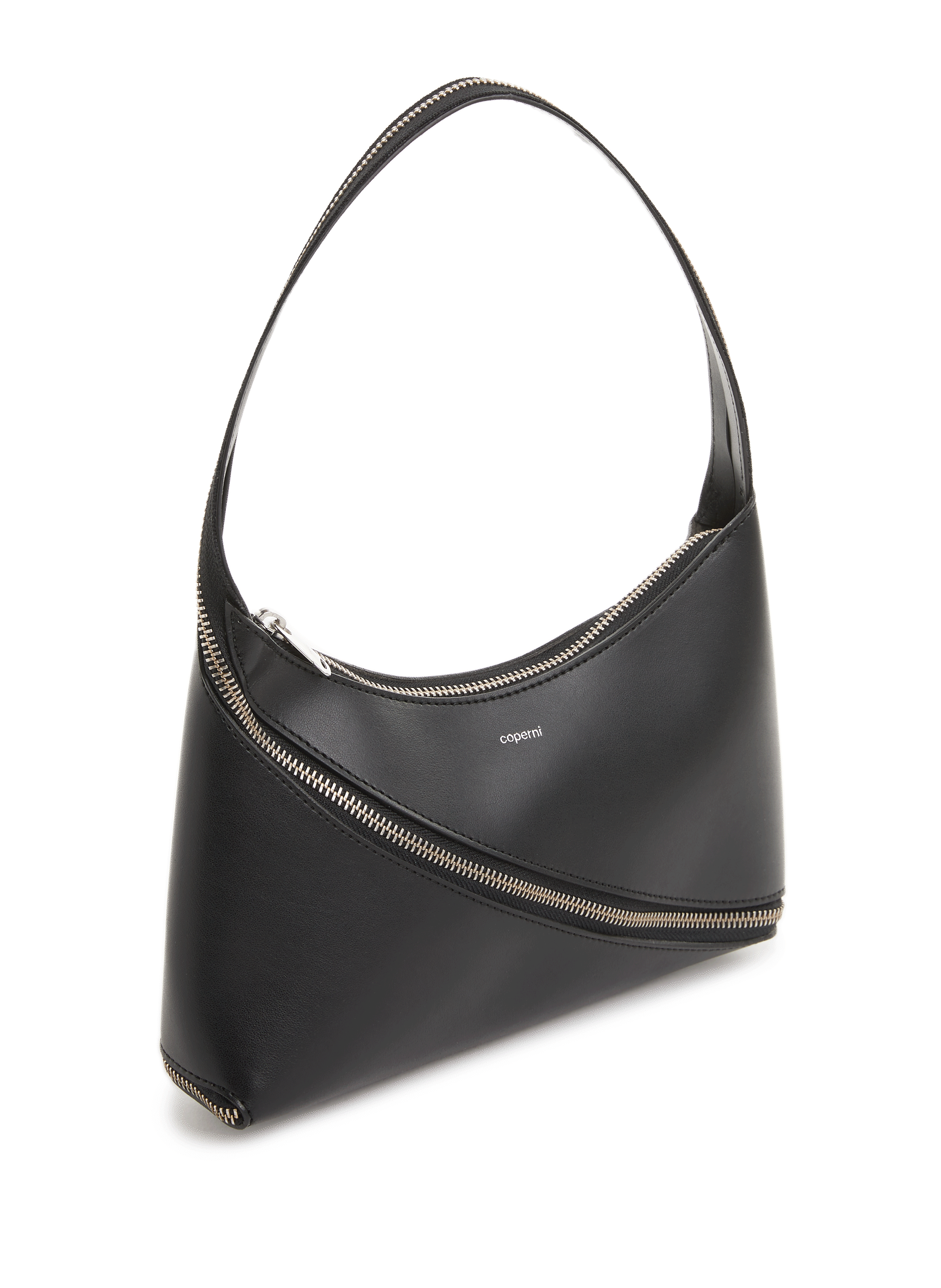 Leather baguette bag COPERNI Black