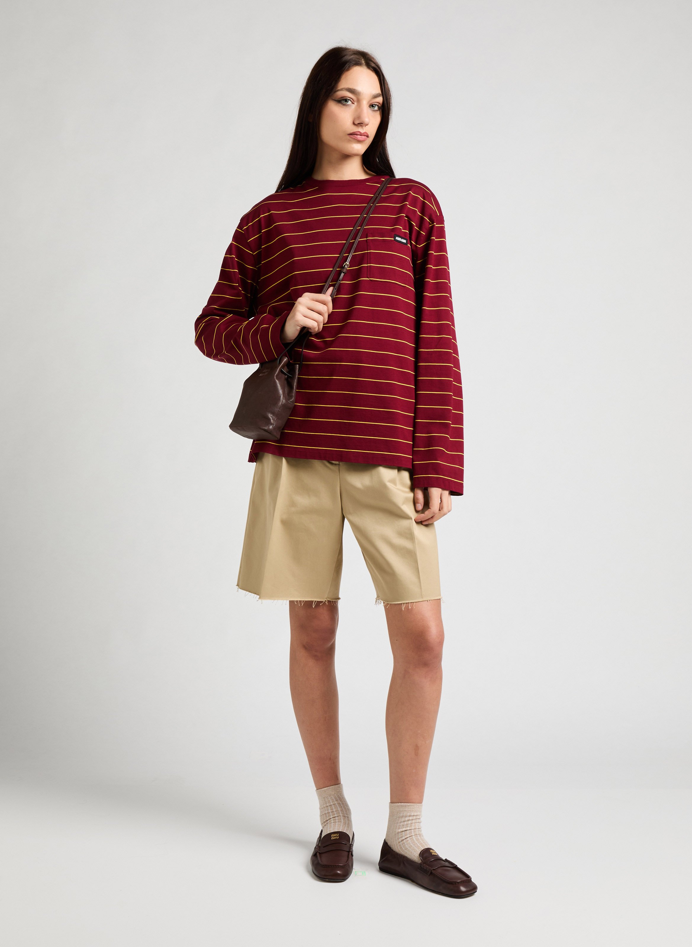 T-shirt en coton MIU MIU Multicolore