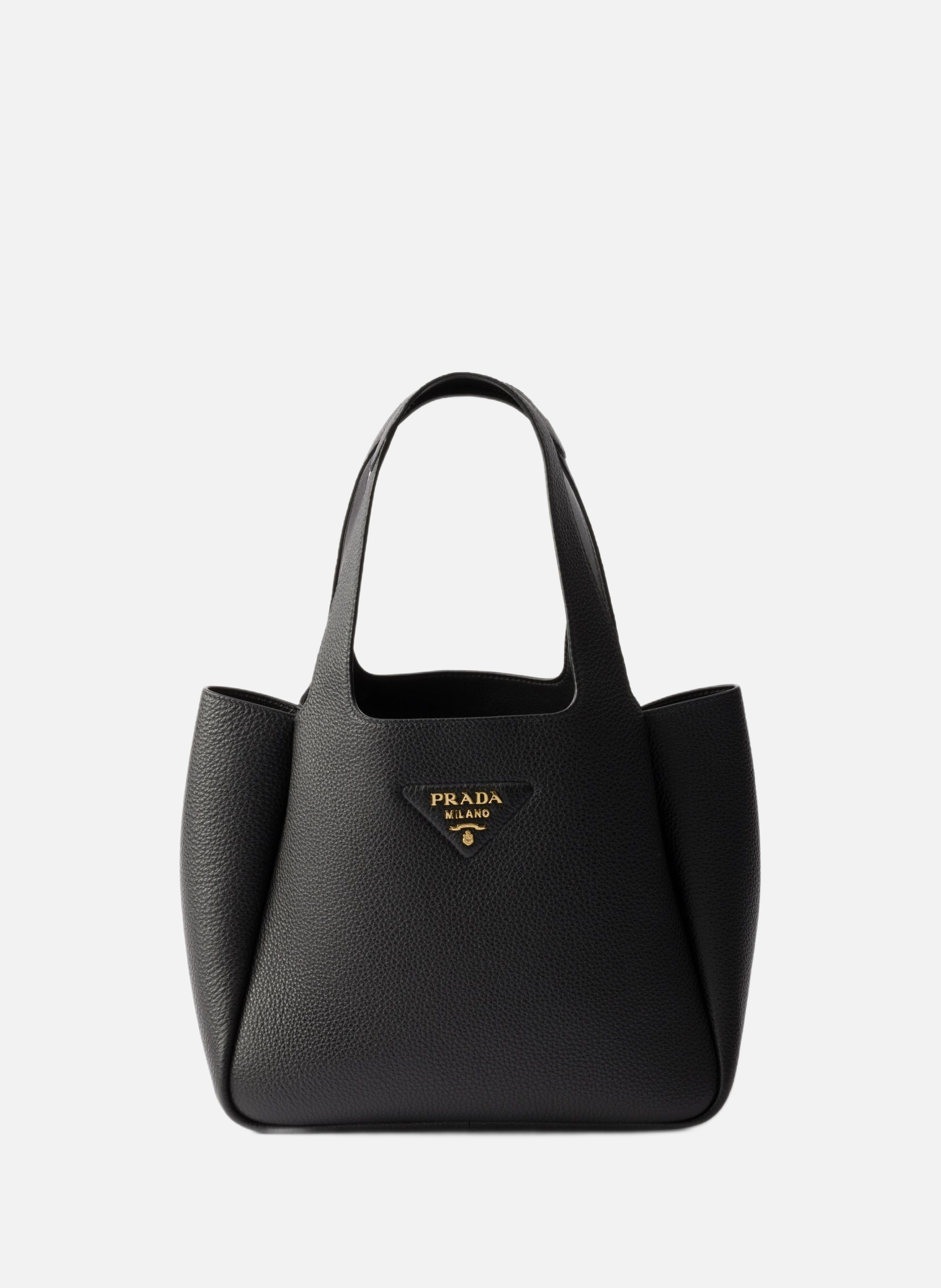 Petit cabas en cuir PRADA Noir