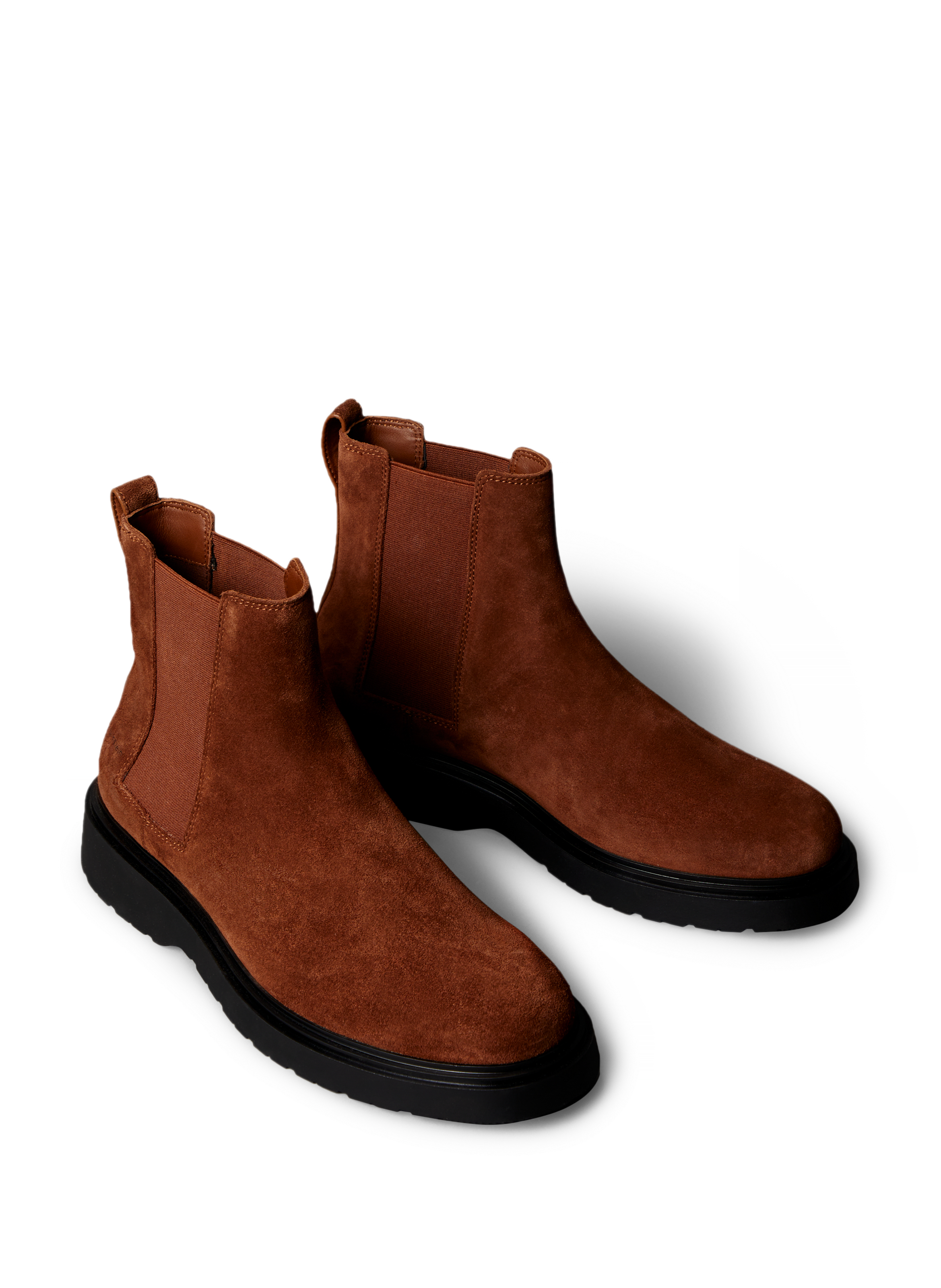 Cowhide leather ankle boots CALVIN KLEIN Brown
