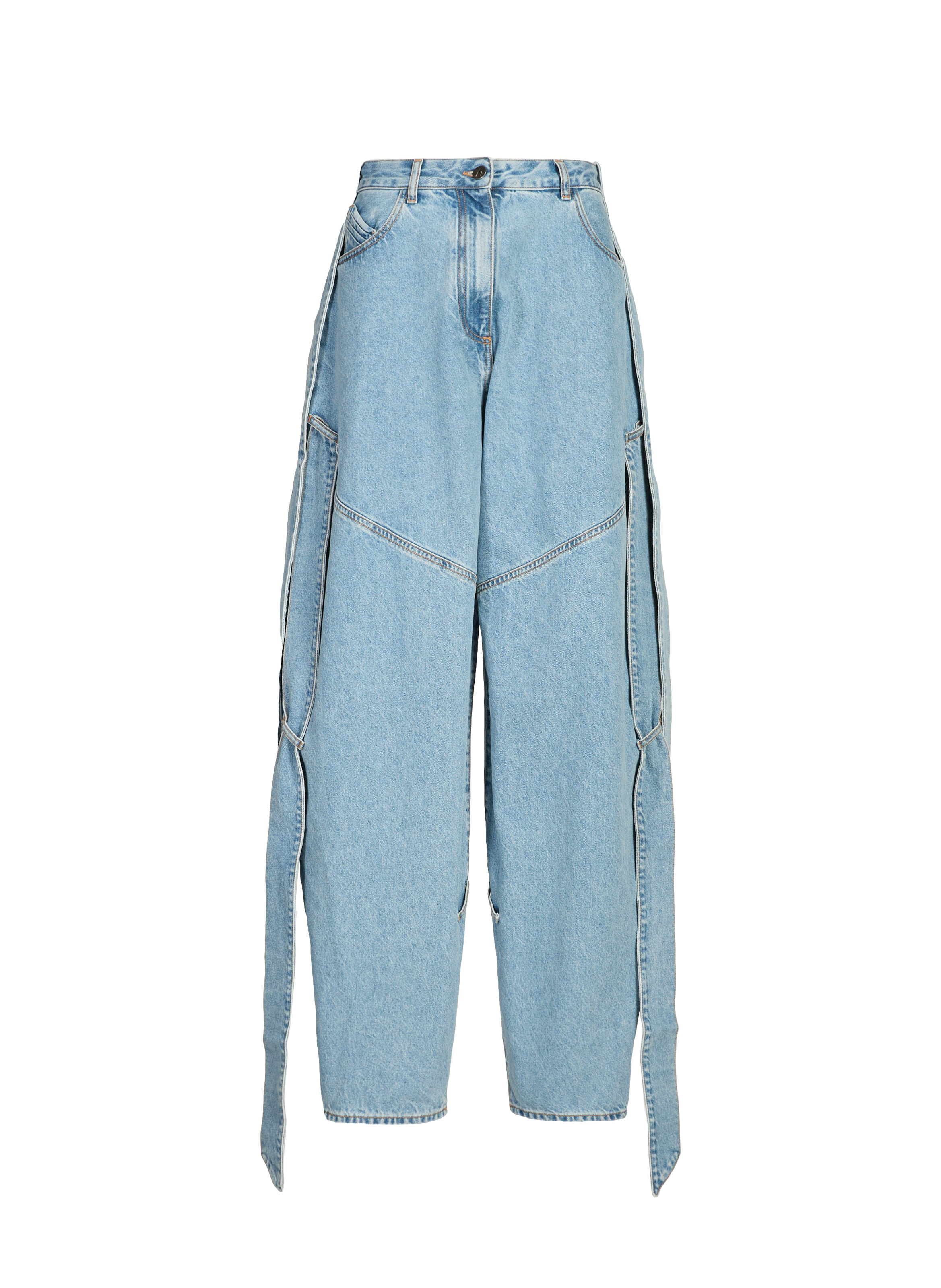 Jean ample ballon en coton THE ATTICO Bleu