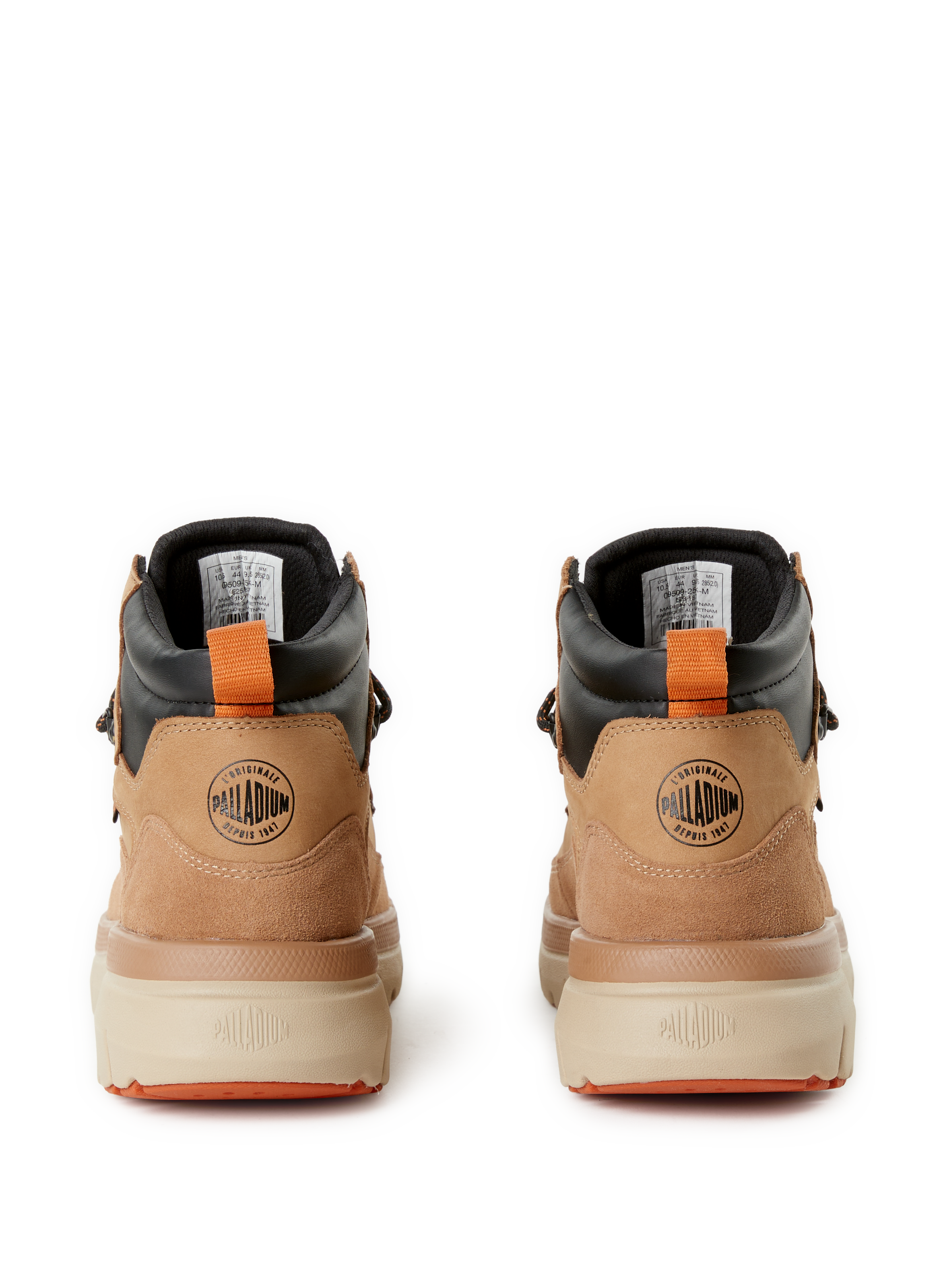 Boots en cuir mélangé PALLADIUM Marron