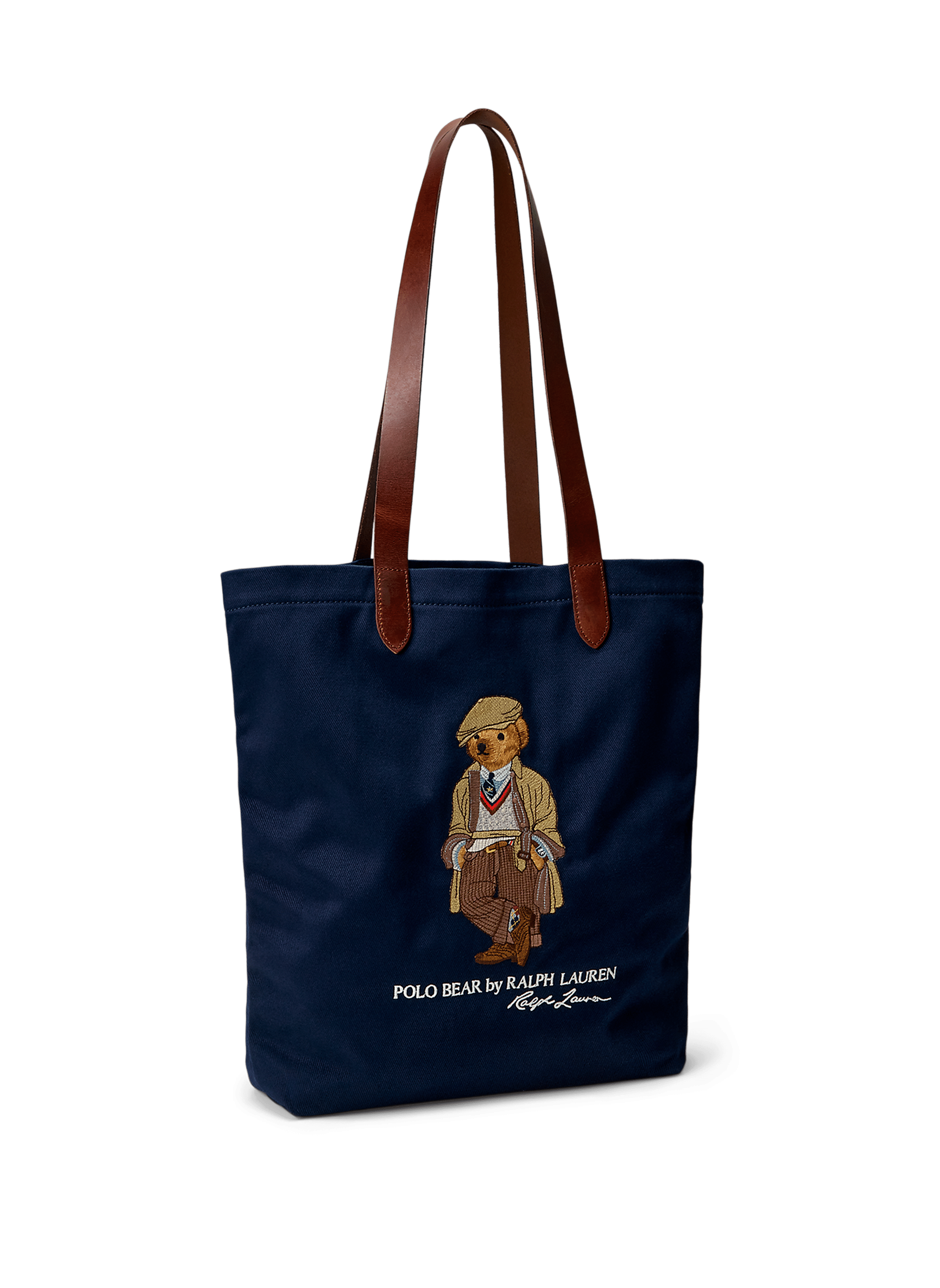 Tote bag en coton POLO RALPH LAUREN Bleu