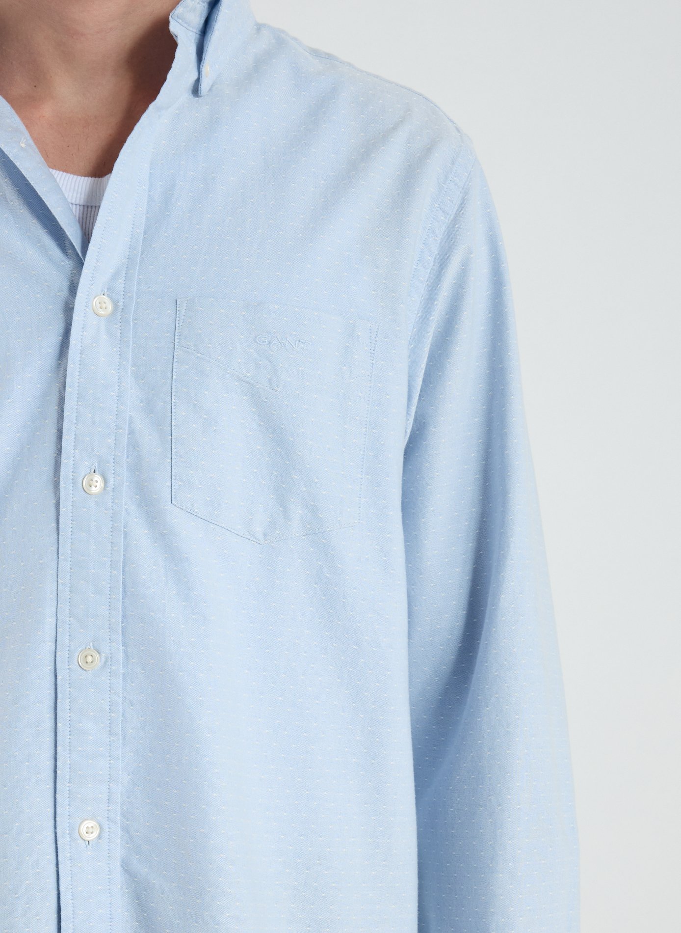 Cotton shirt GANT Blue