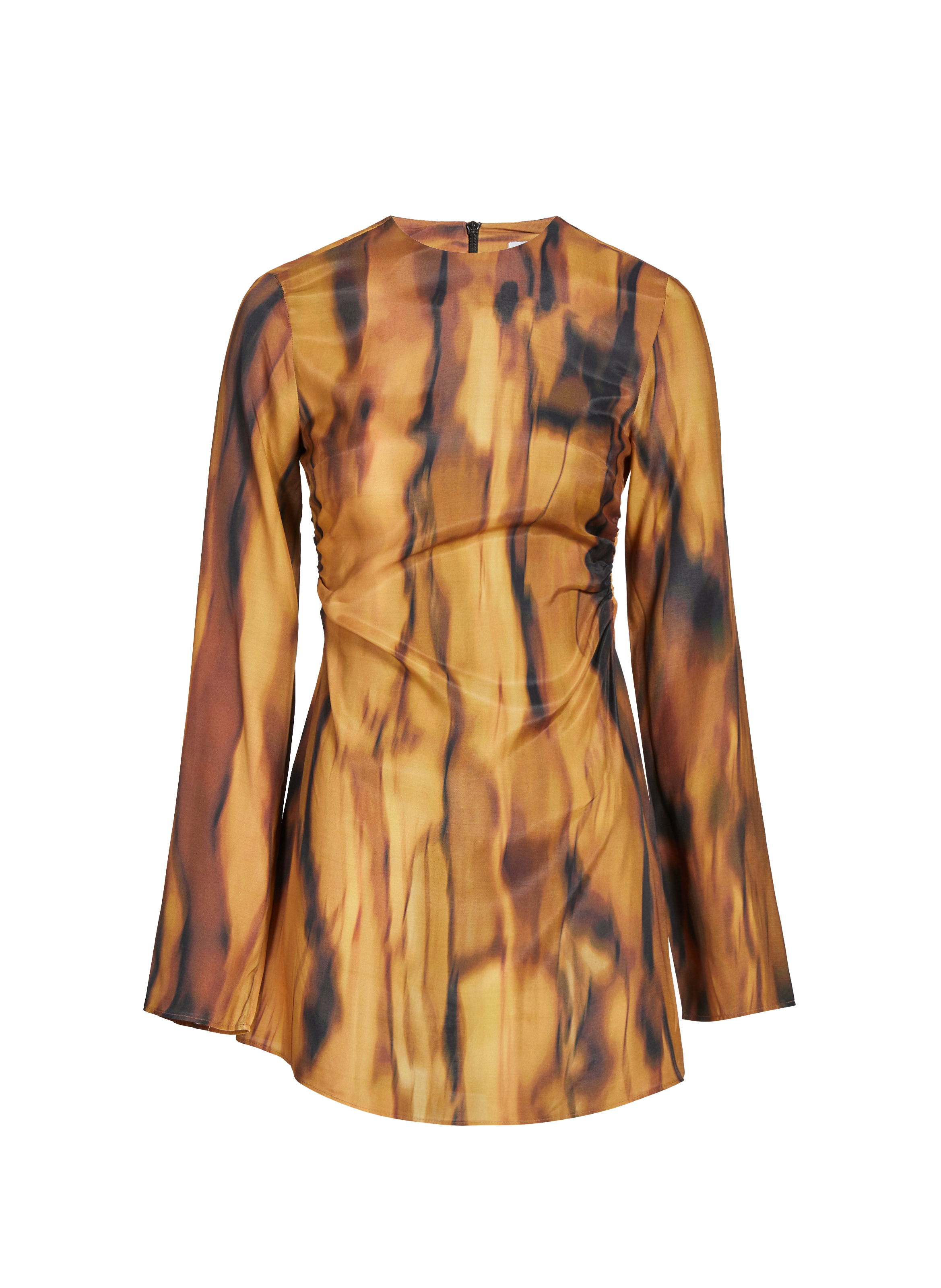 TOPSHOP Robe courte à imprimé Marron