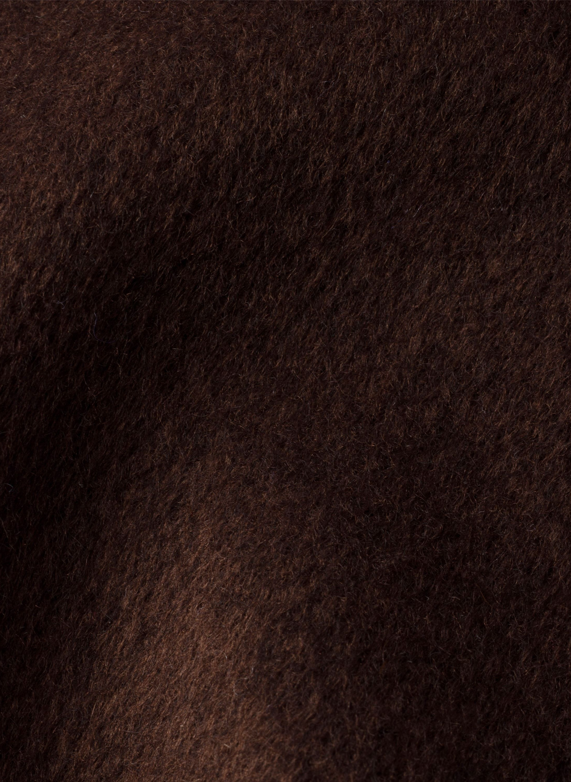 Écharpe en soie et cachemire PRADA Marron