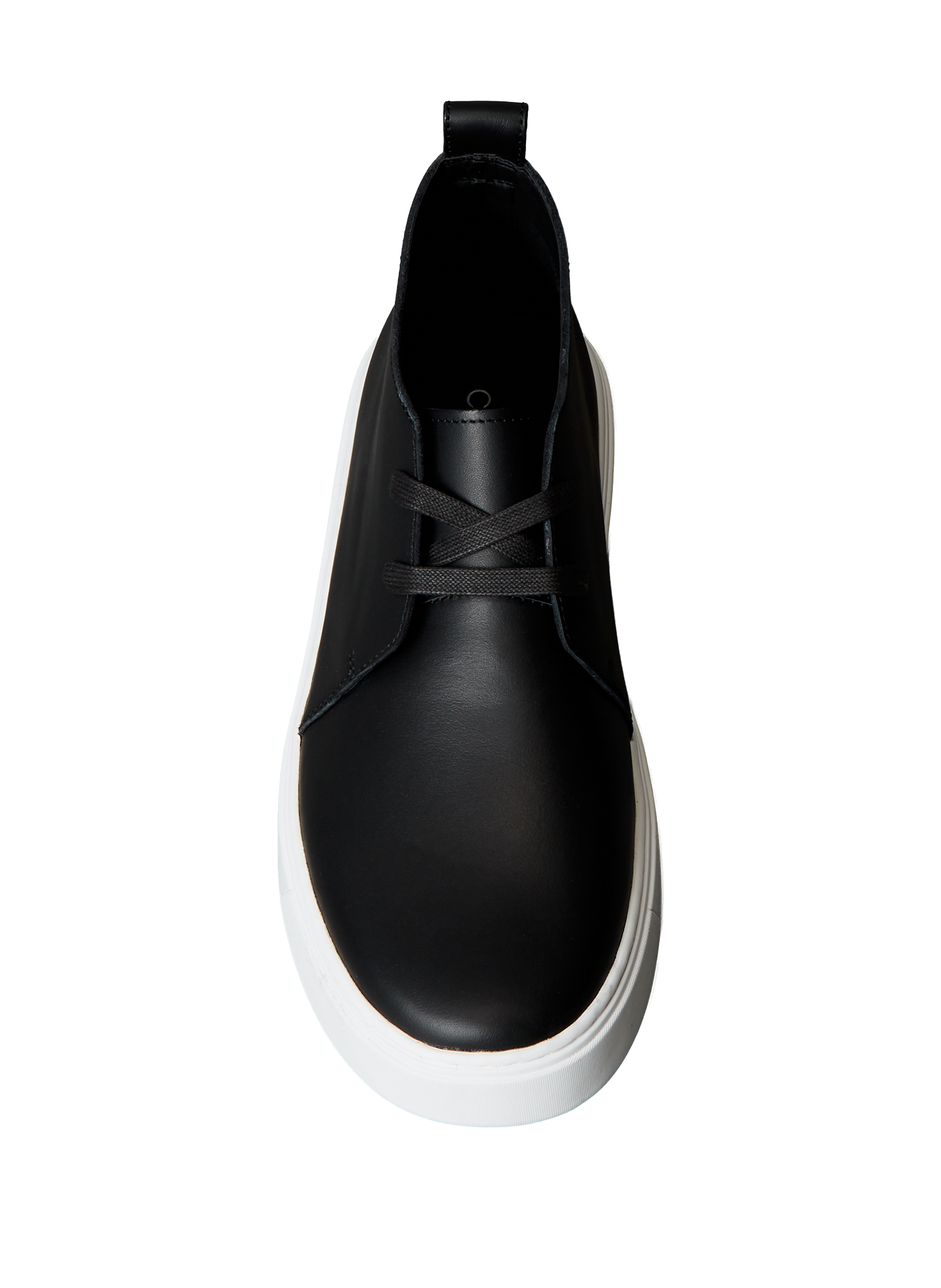 Baskets basses en cuir lisse CALVIN KLEIN Noir