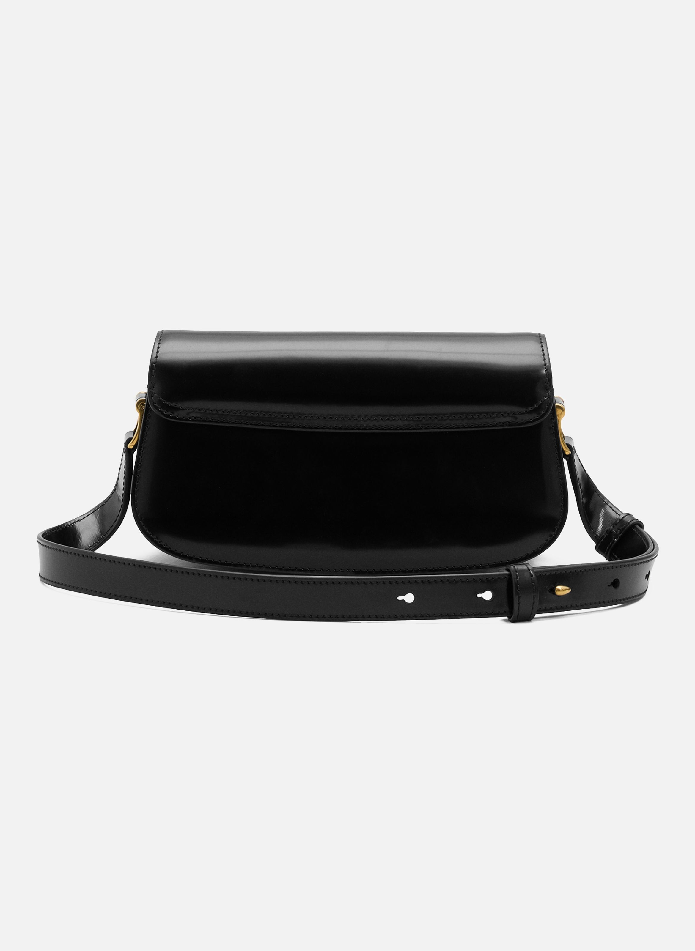 Sac porte epaule paris paris unisexe en cuir de veau AMI PARIS Noir