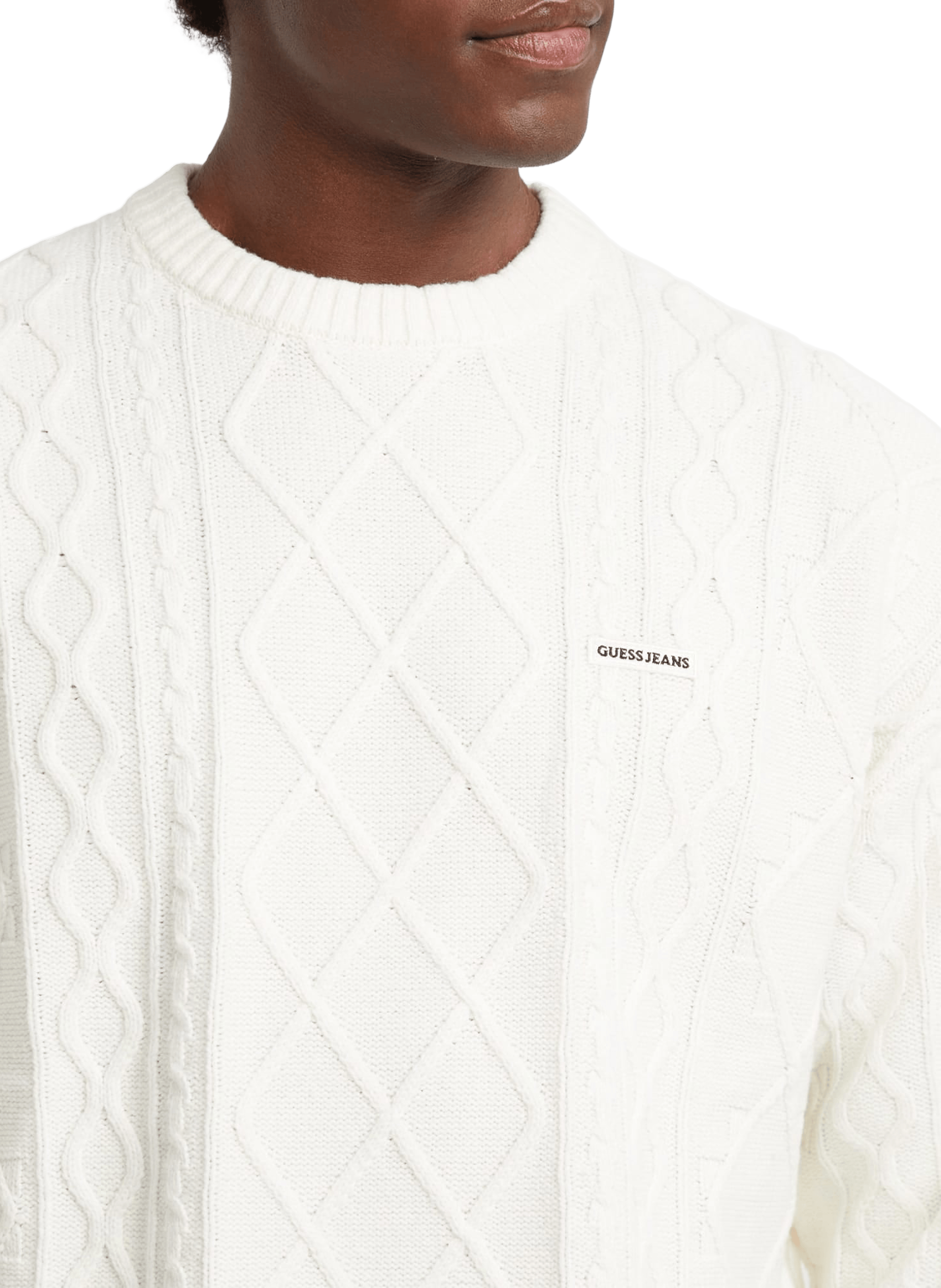 Cotton-blend jumper GUESS Beige