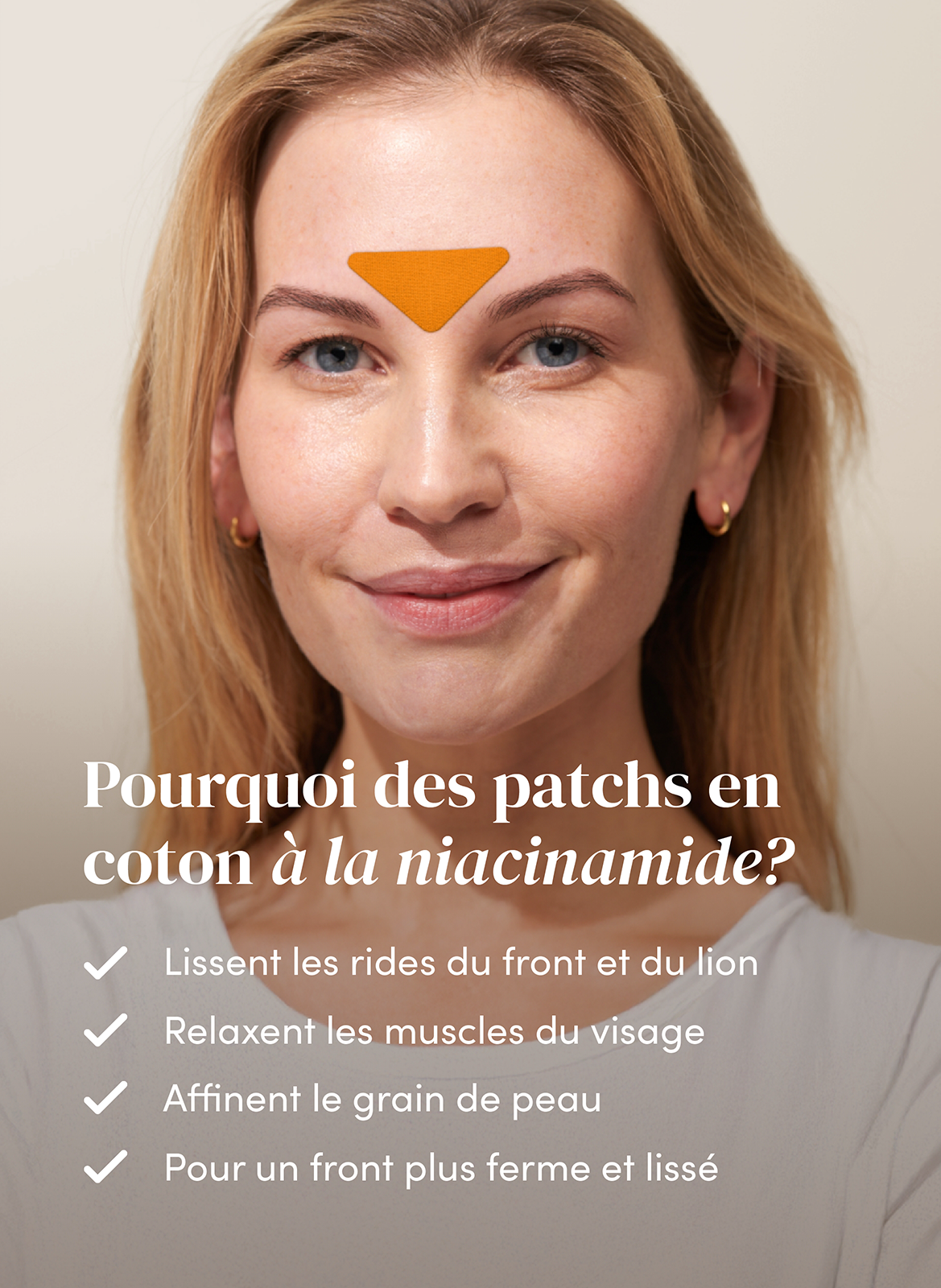 Patchs visage à la niacinamide APRICOT No color