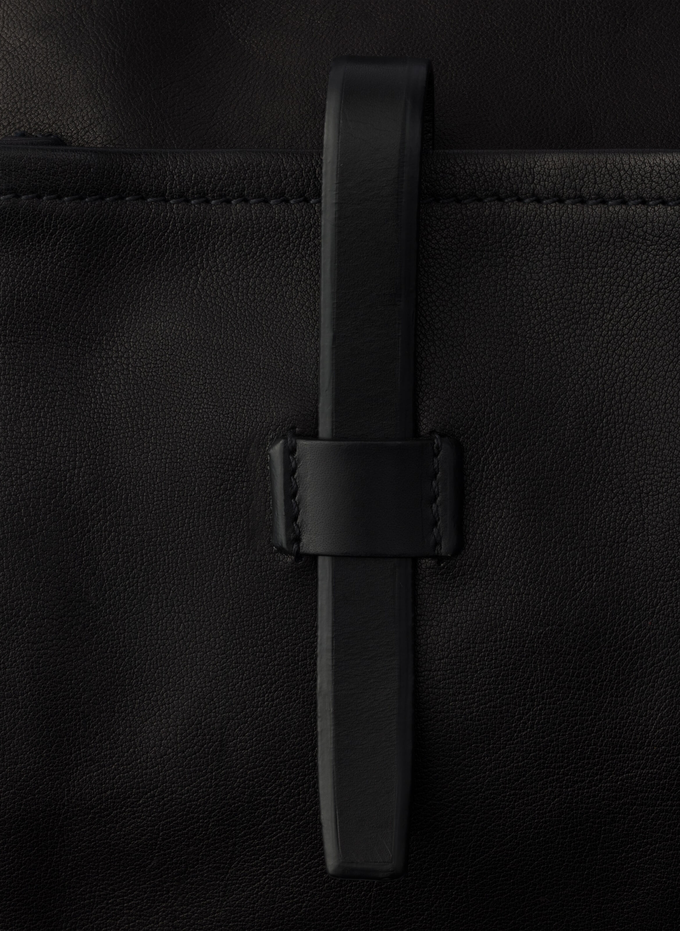 Grand sac en cuir PRADA Noir