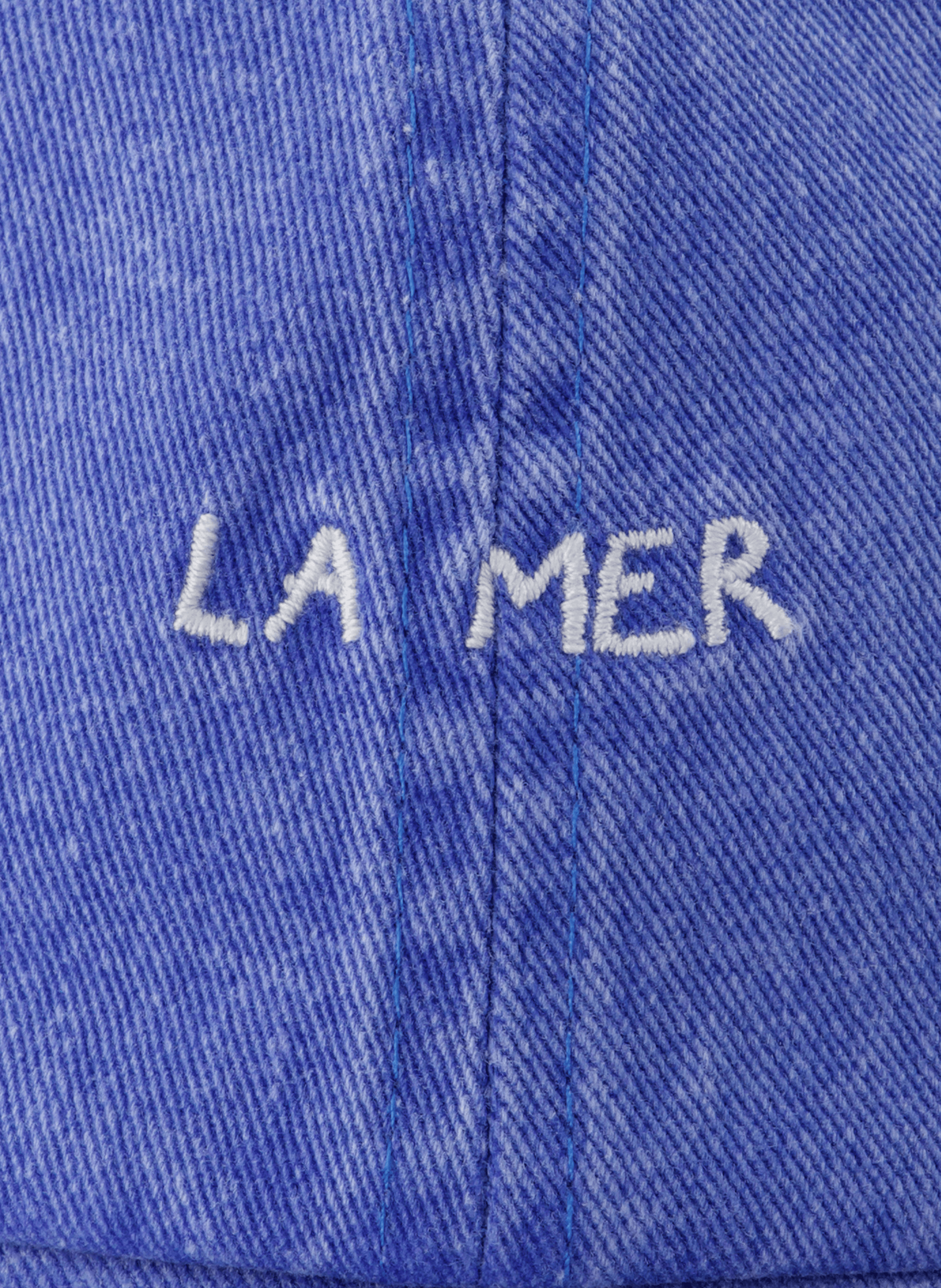 Embroidered La Mer cotton cap MAISON LABICHE Blue