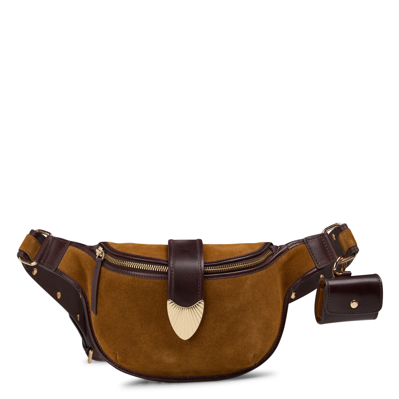 Sac banane en cuir leonard MAISON 123 Beige