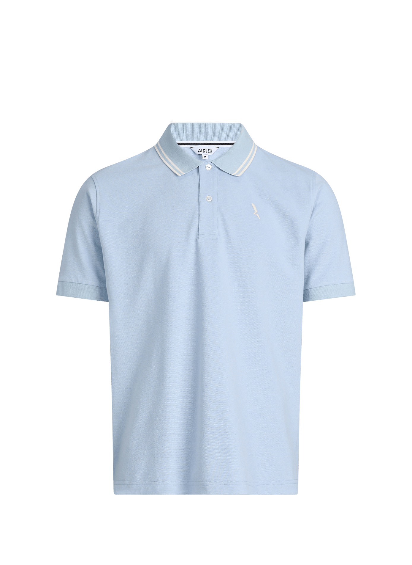 Short-sleeved polo shirt in blended cotton AIGLE Blue
