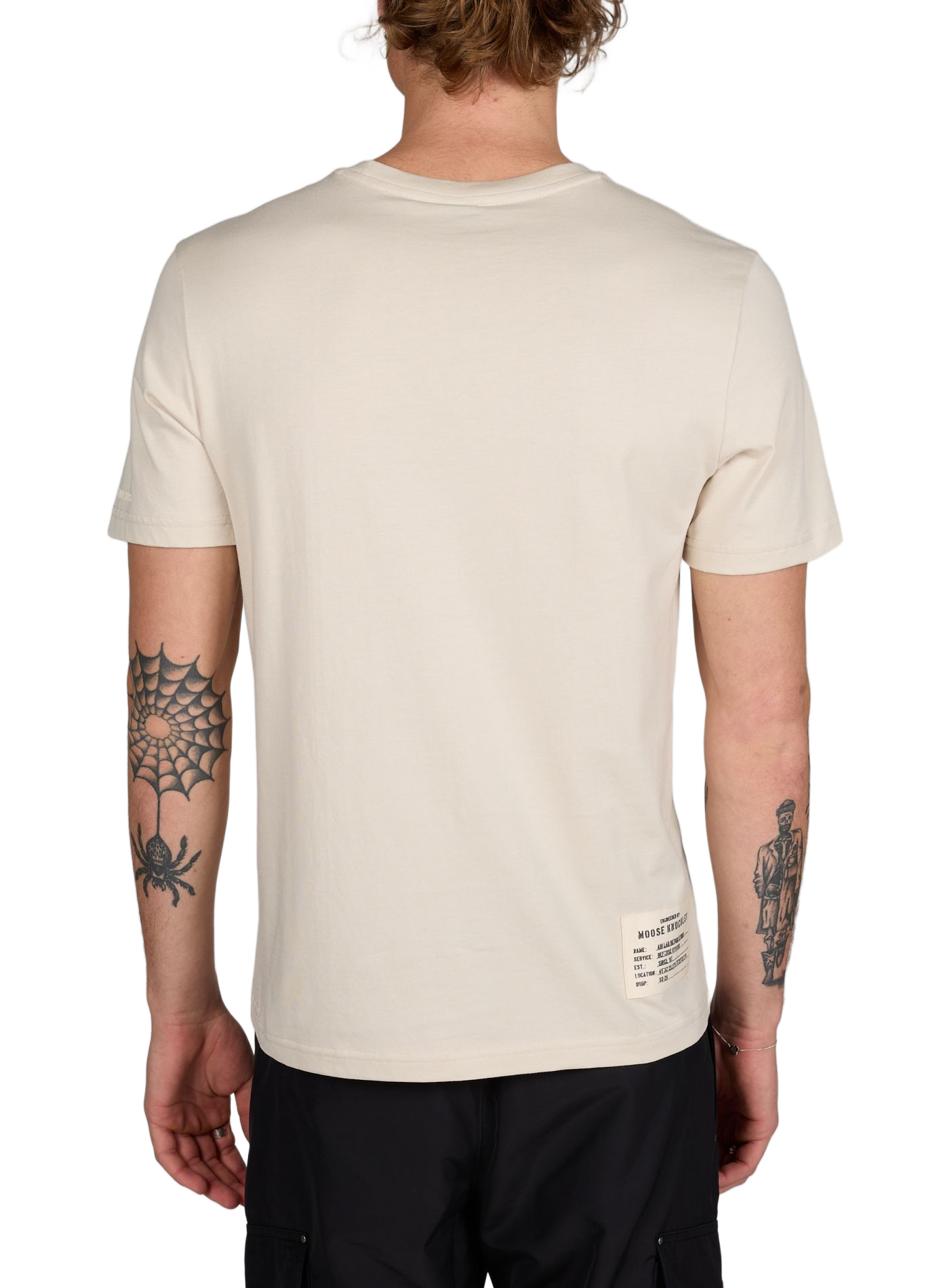 Cotton Logo T-shirt MOOSE KNUCKLES Grey