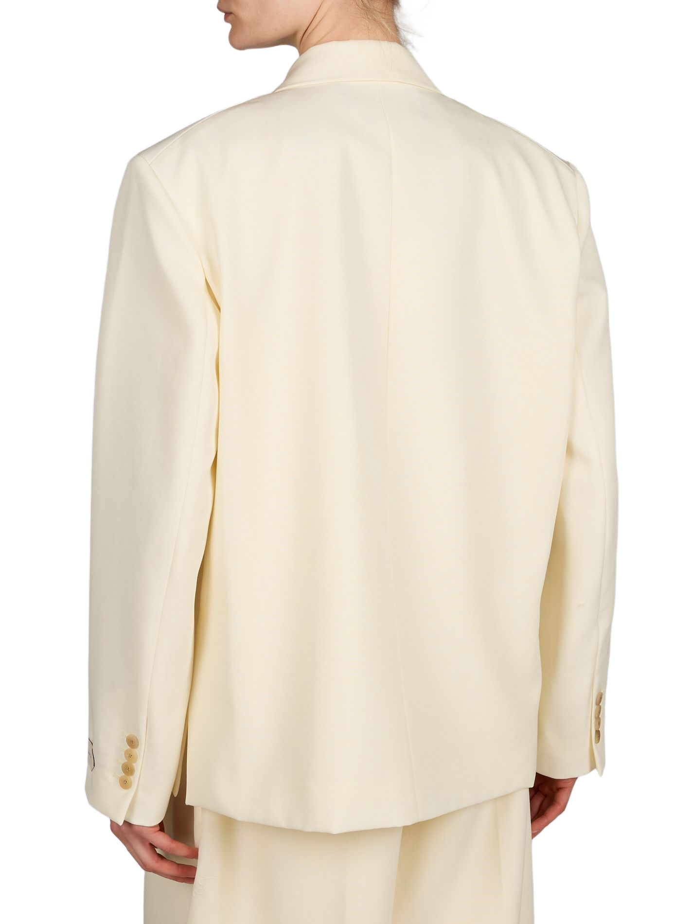 La veste Carrée en laine vierge JACQUEMUS Blanc