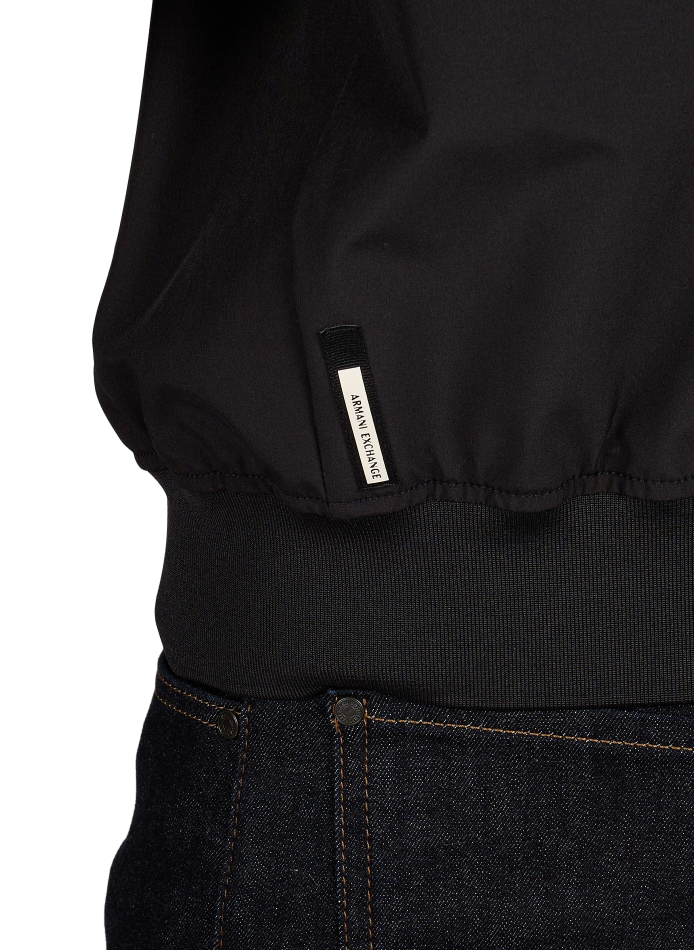 Blouson droit à col montant ARMANI EXCHANGE Noir