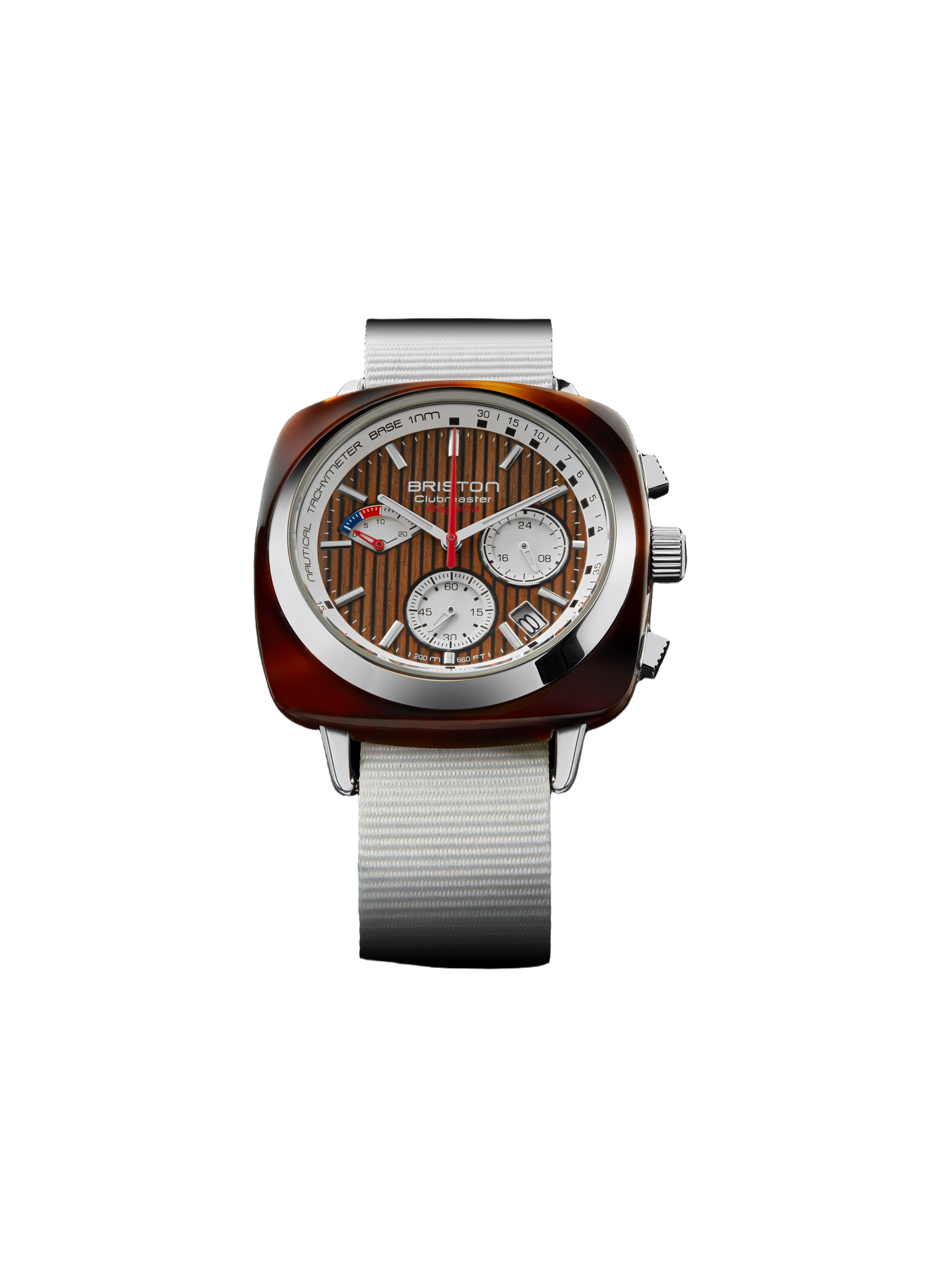Montre Clubmaster Regatta en nylon BRISTON Marron