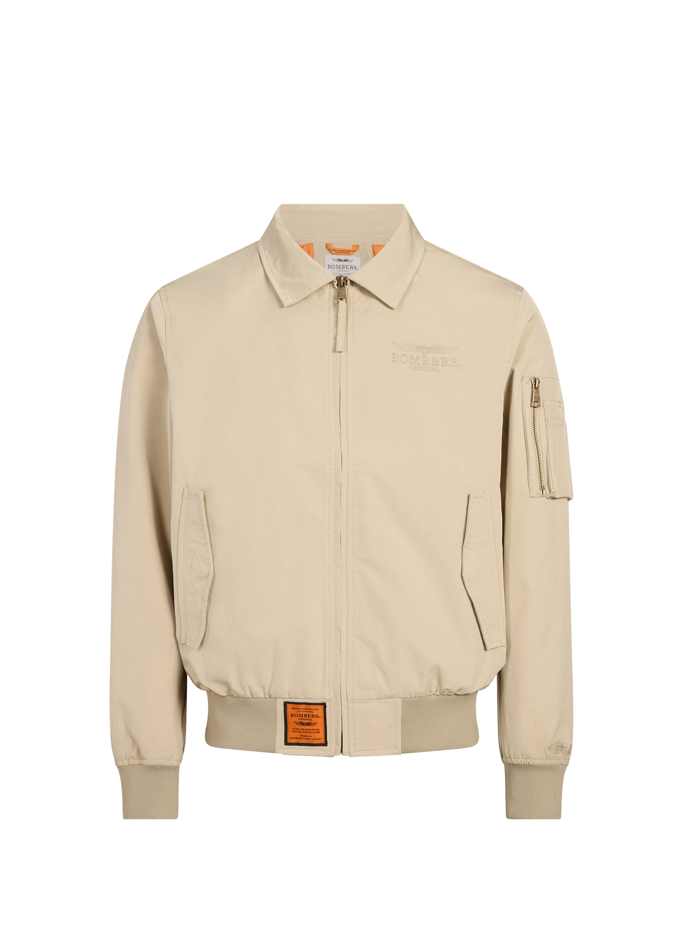 Bomber Hawk à col classique BOMBERS ORIGINAL Beige