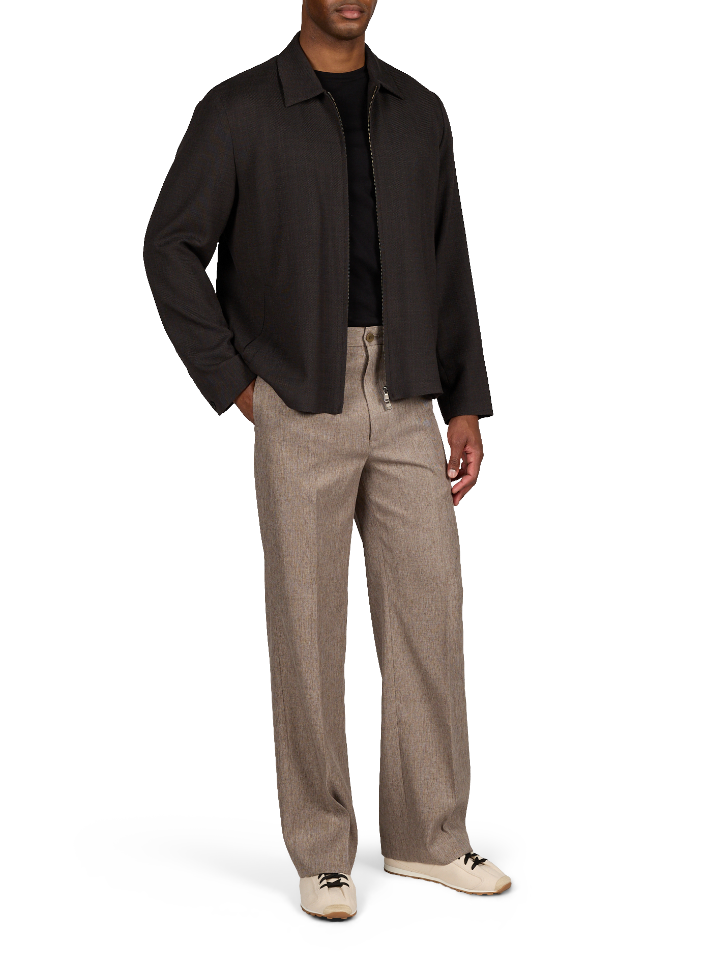 Lightweight wool jacket SUNSPEL Brown