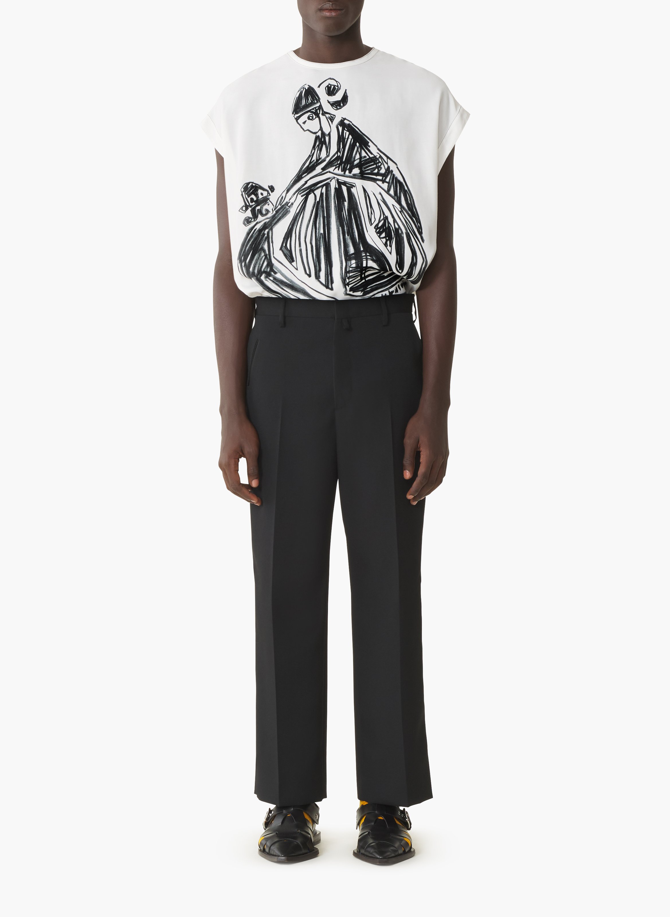 T-shirt imprimé la mère et l'enfant LANVIN Blanc