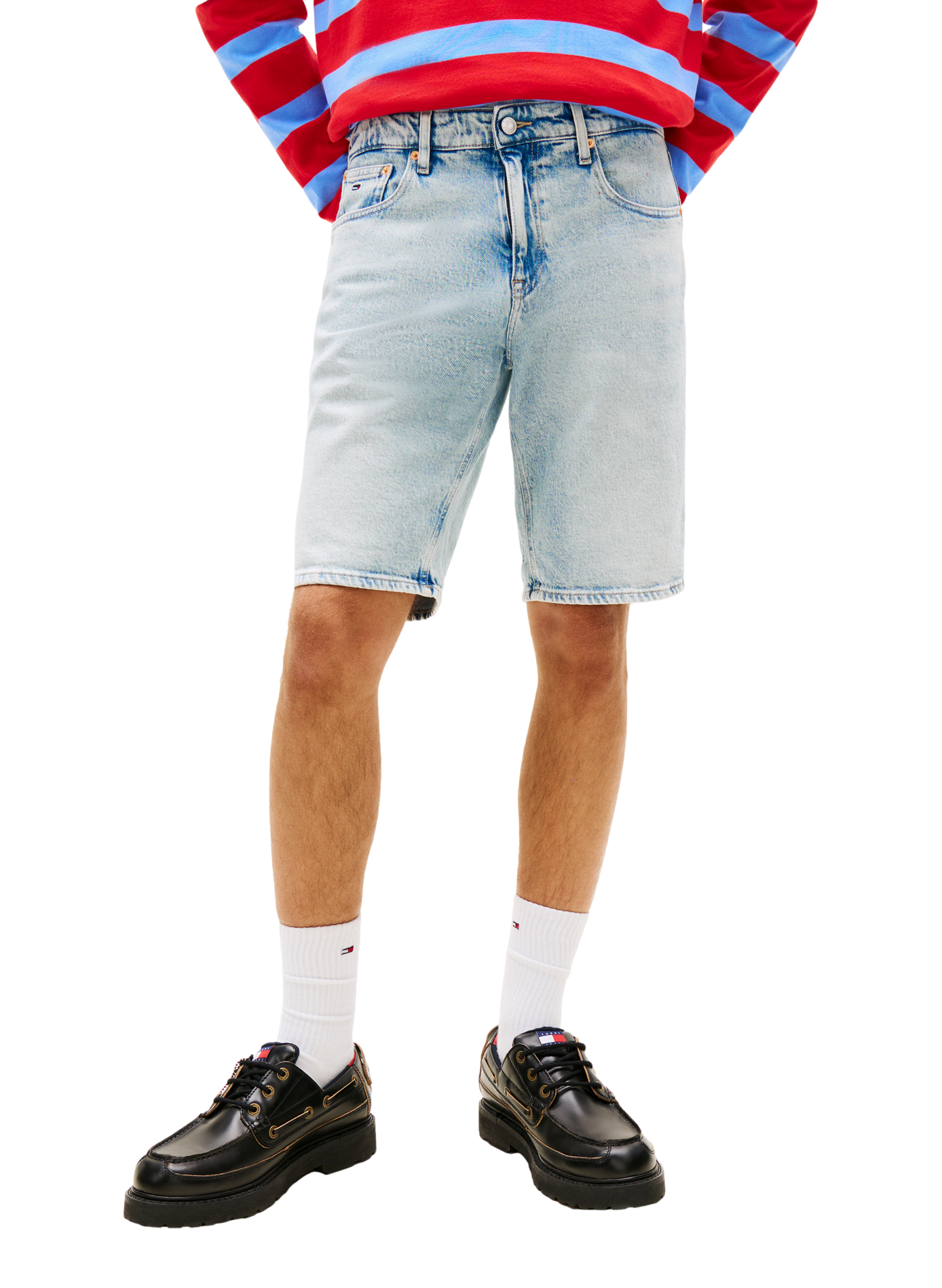 Short slim Scanton in blended cotton TOMMY HILFIGER Blue