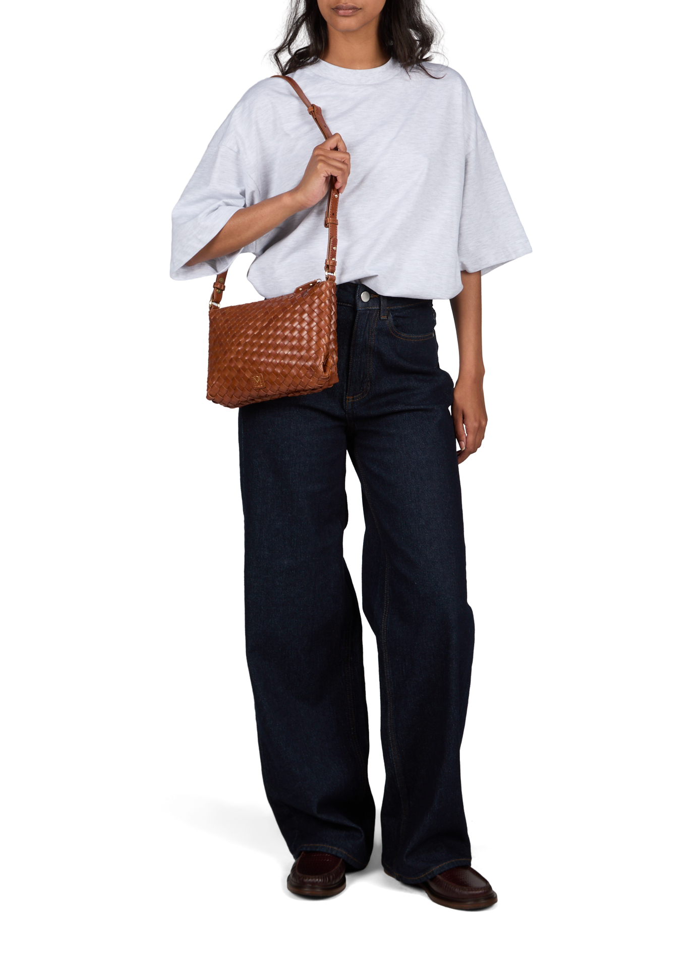 Sac à main Serion en cuir  PETITE MENDIGOTE Marron