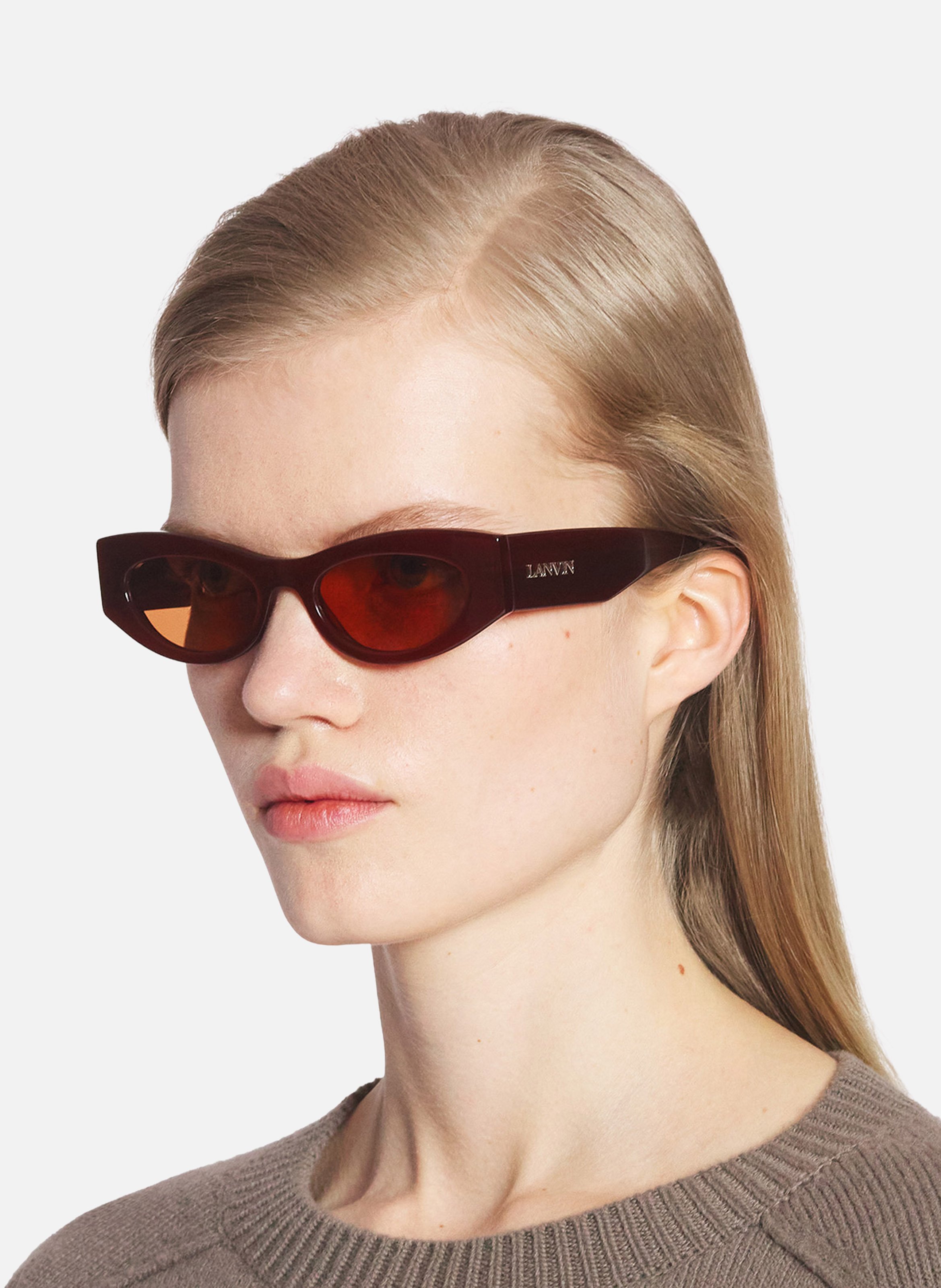 Lunettes de soleil logo lanvin LANVIN Marron