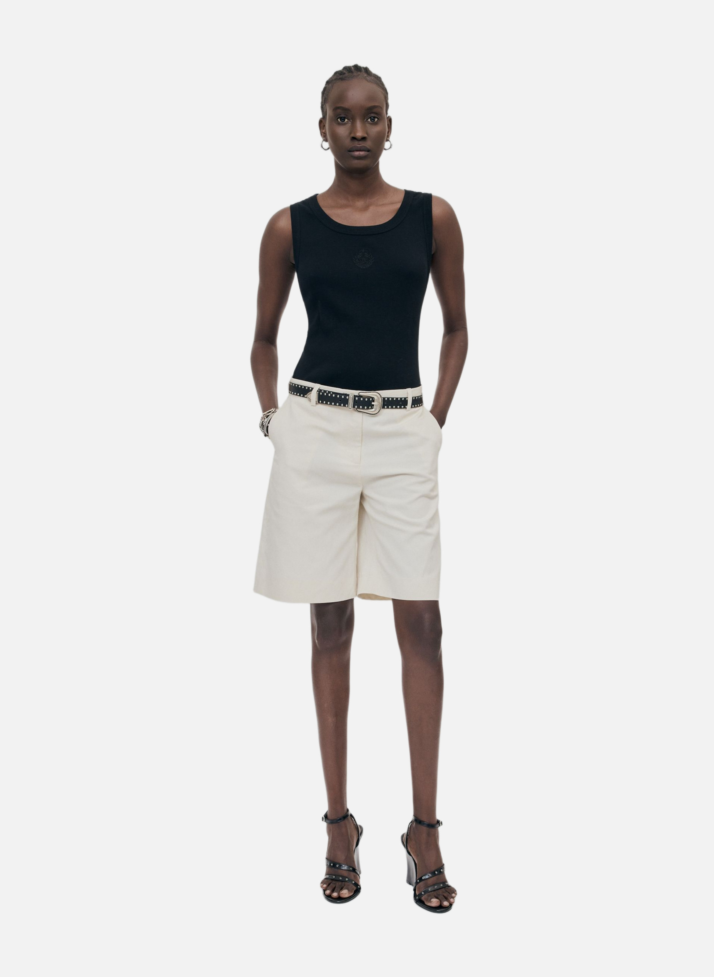 Bermuda en lin et coton THE KOOPLES Beige