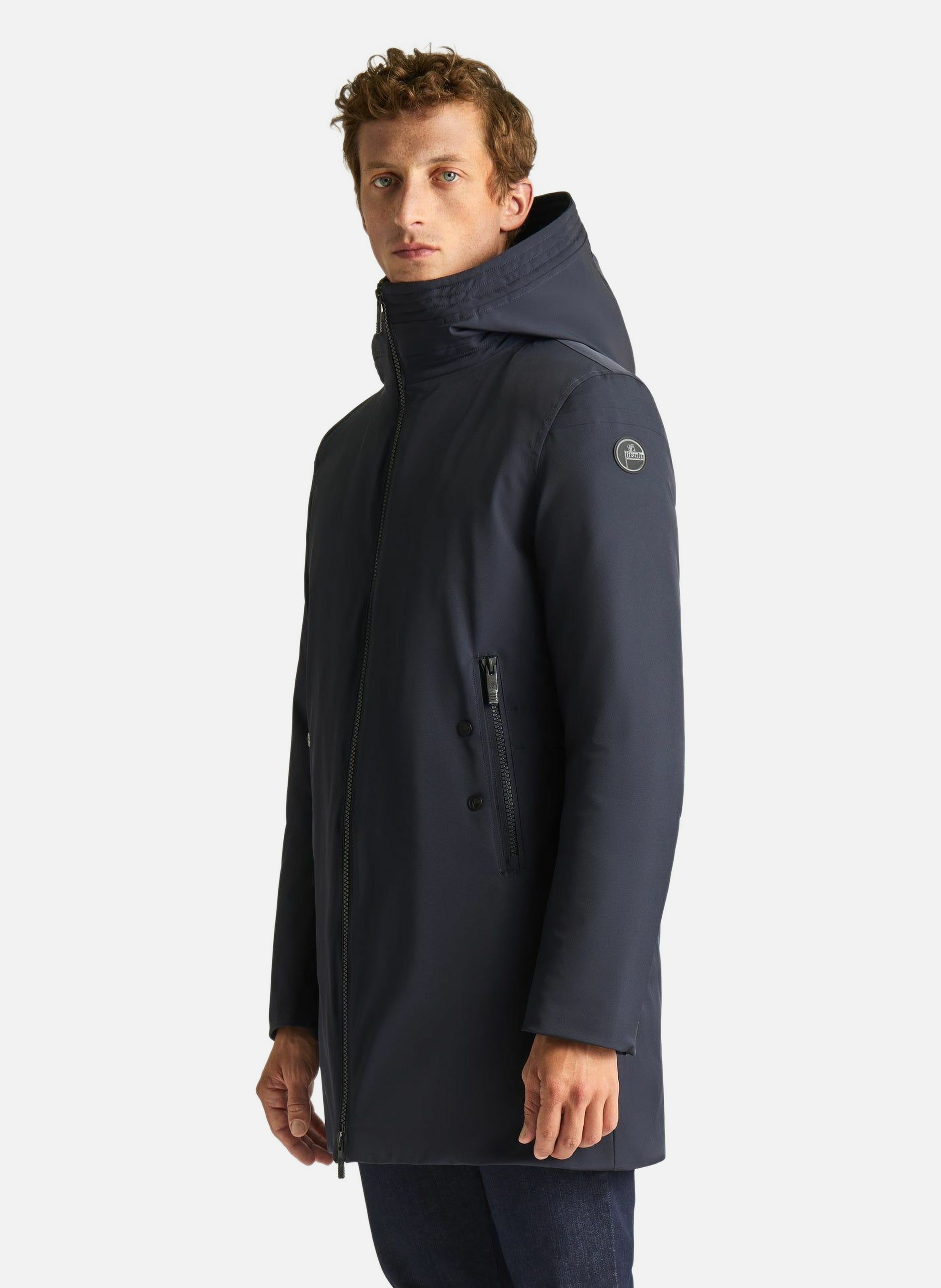 Manteau gezi col montant coupe regular FUSALP Bleu