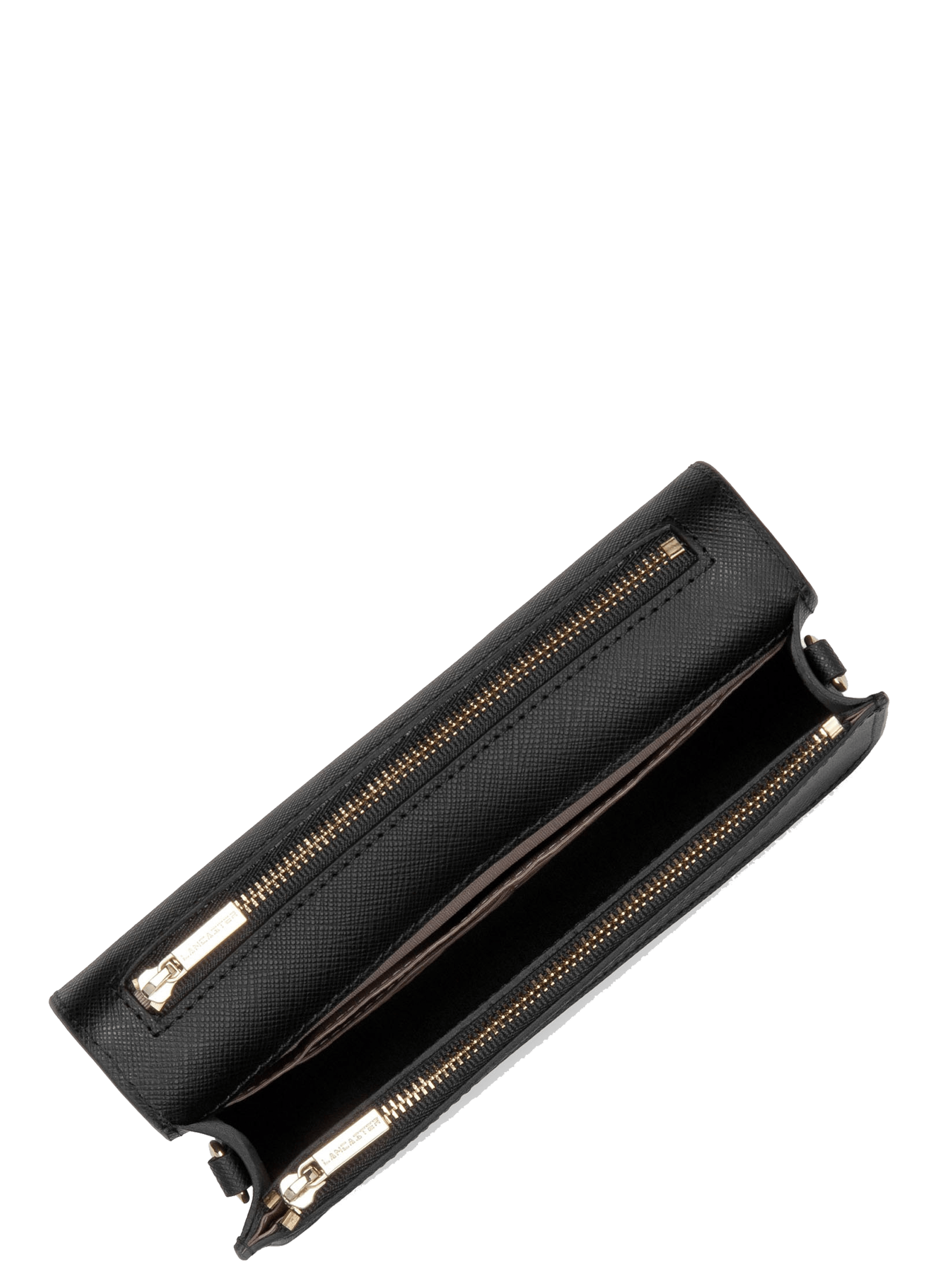 Petit sac trotteur - saffiano signature LANCASTER Noir