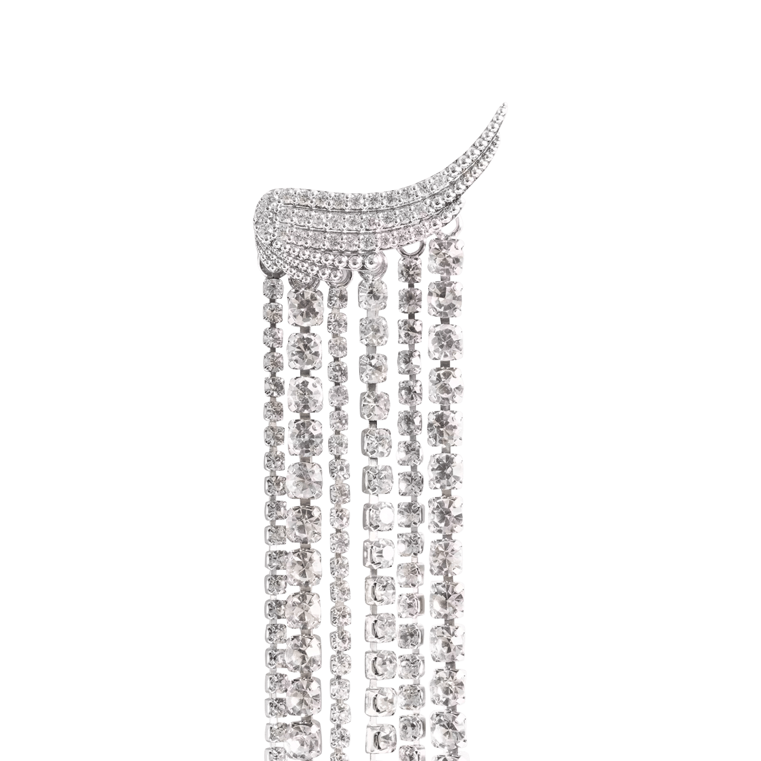 Boucles d'oreilles pendantes rock ZADIG&VOLTAIRE Argent