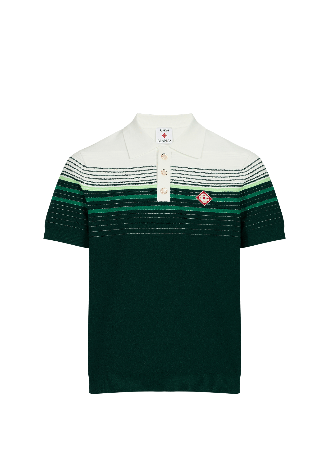Kurzarm-Poloshirt aus Baumwollmischung CASABLANCA PARIS Mehrfarbig