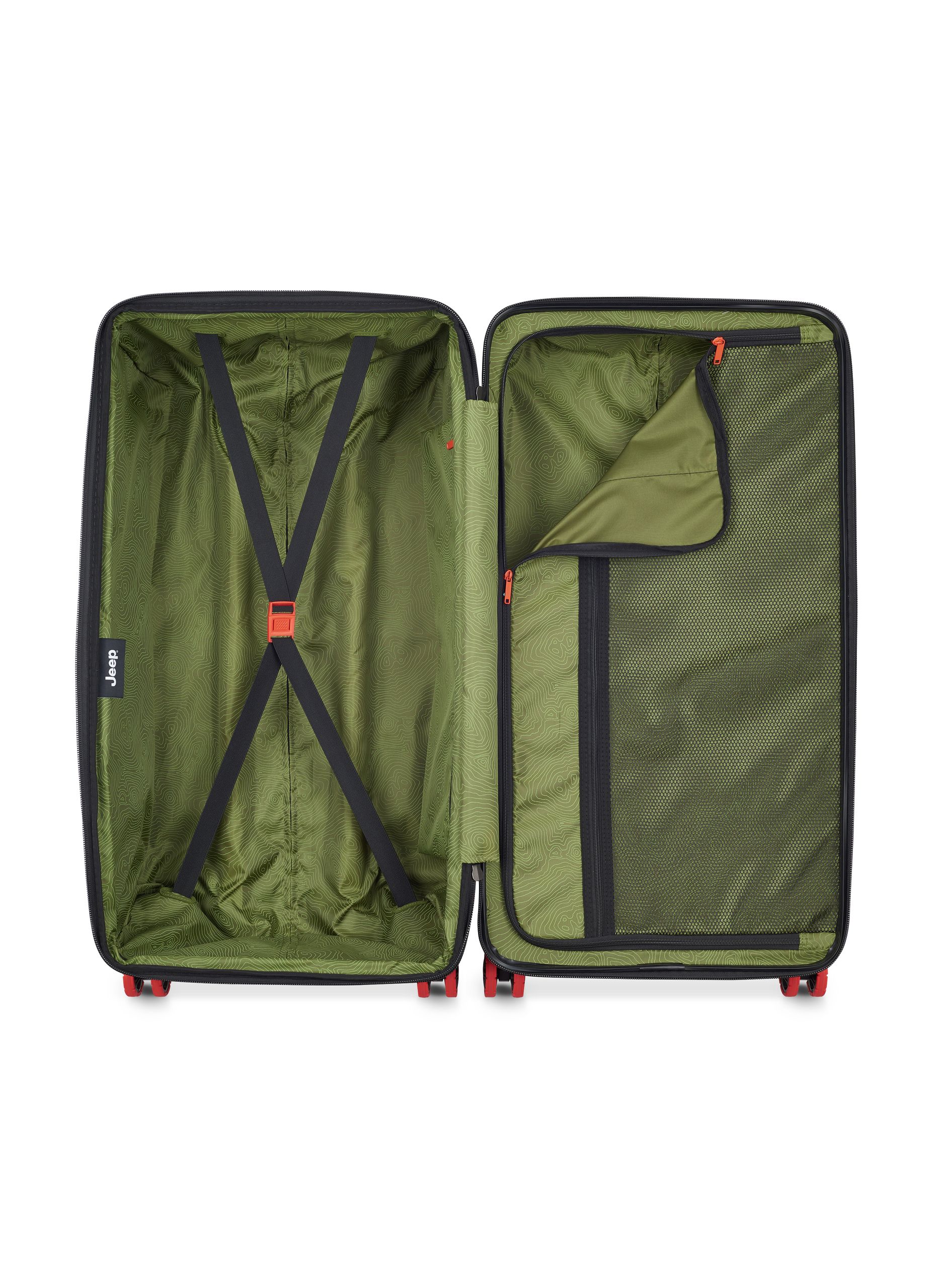 Valise soute rigide taille xxl - jh002b JEEP Rouge
