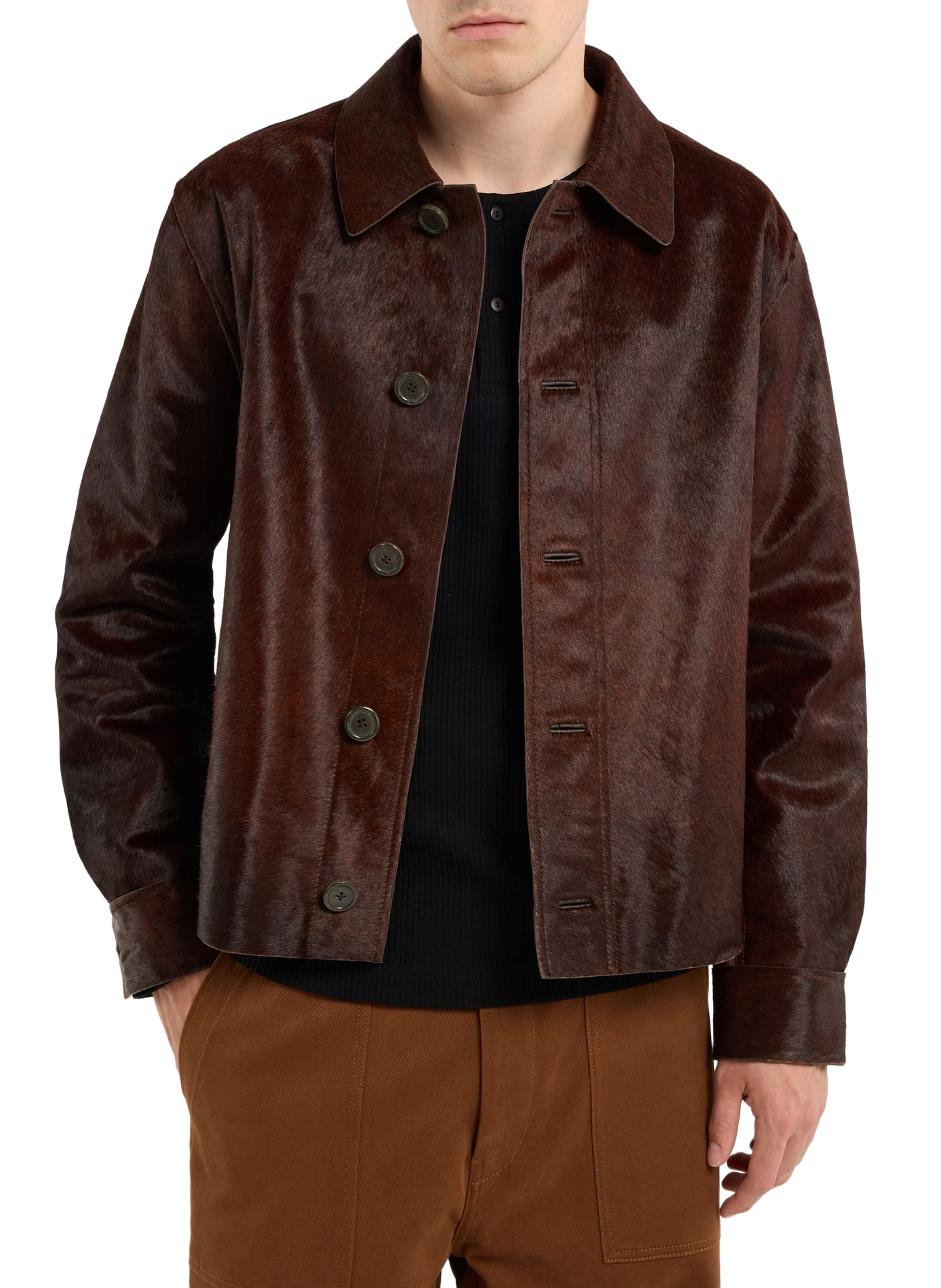 Iffu leather jacket SAISON 1865 Brown