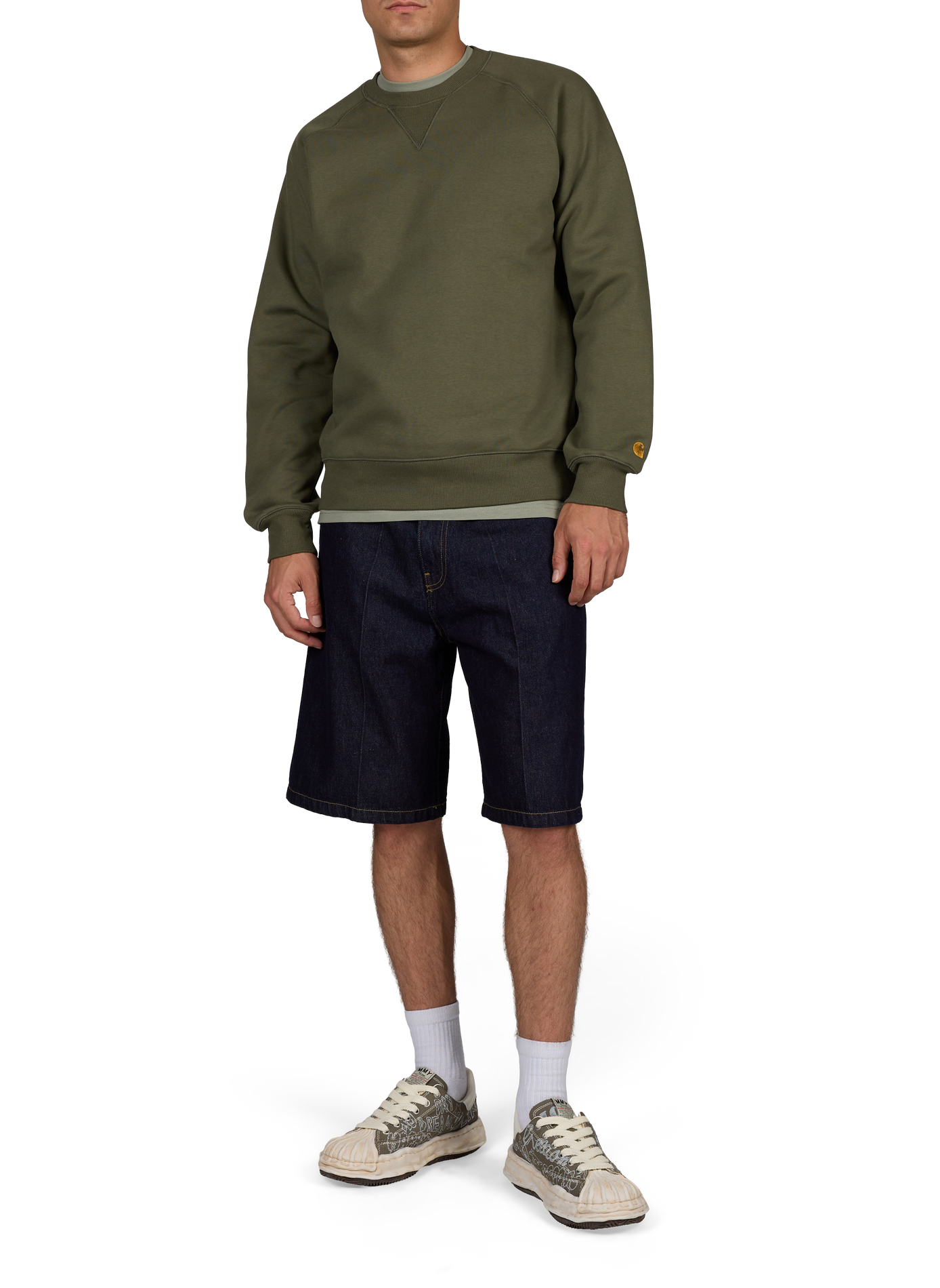 Sweatshirt droit en coton mélangé CARHARTT WIP Vert