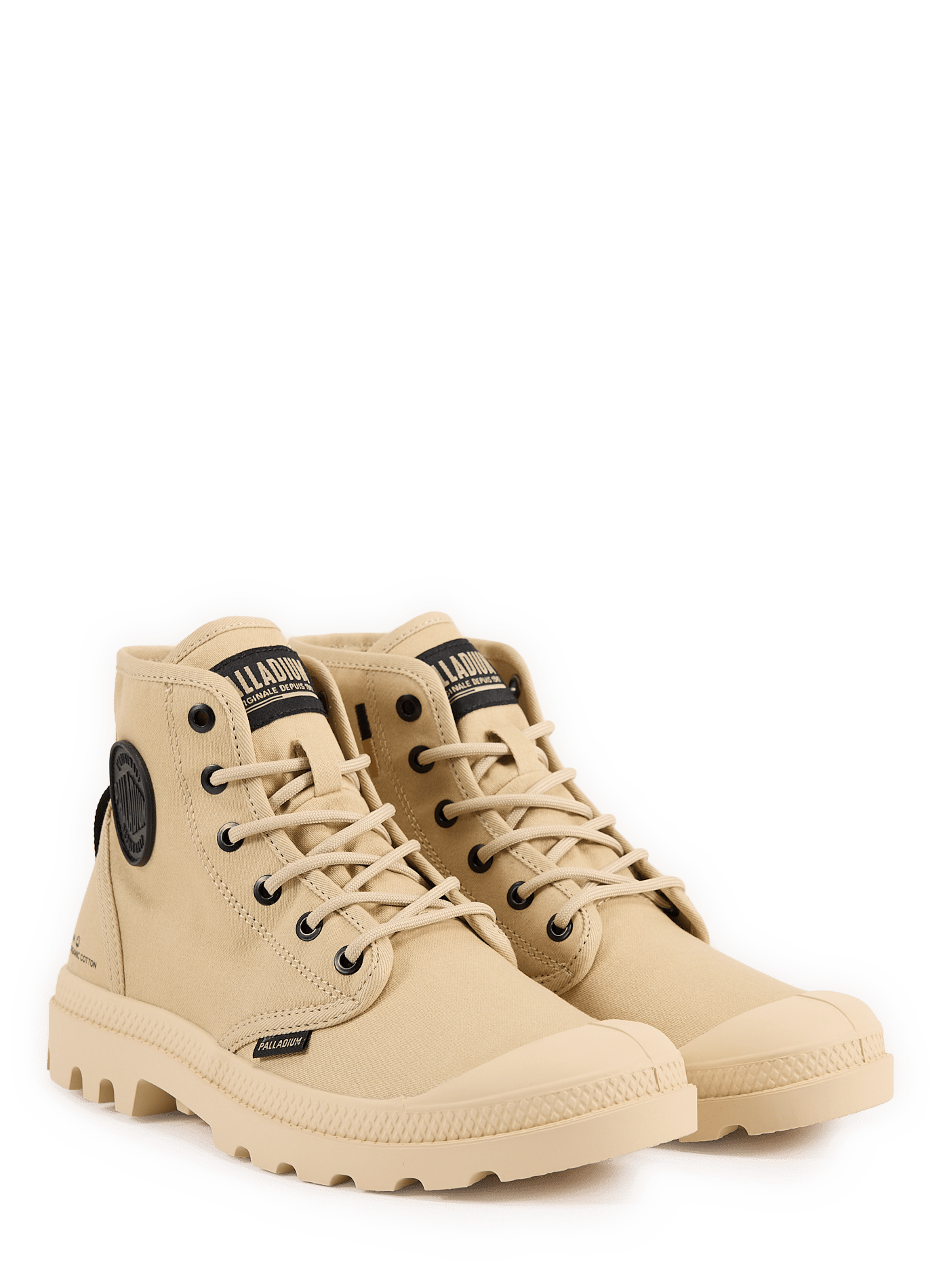 Bottines en coton PALLADIUM Beige