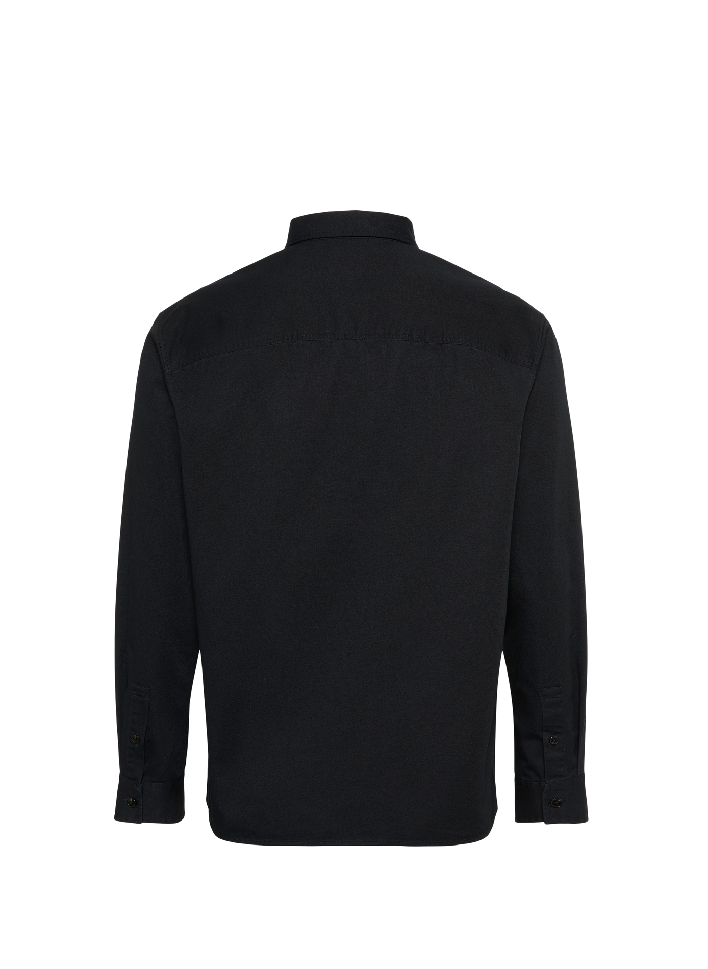 Chemise droite en coton et lin CALVIN KLEIN Noir
