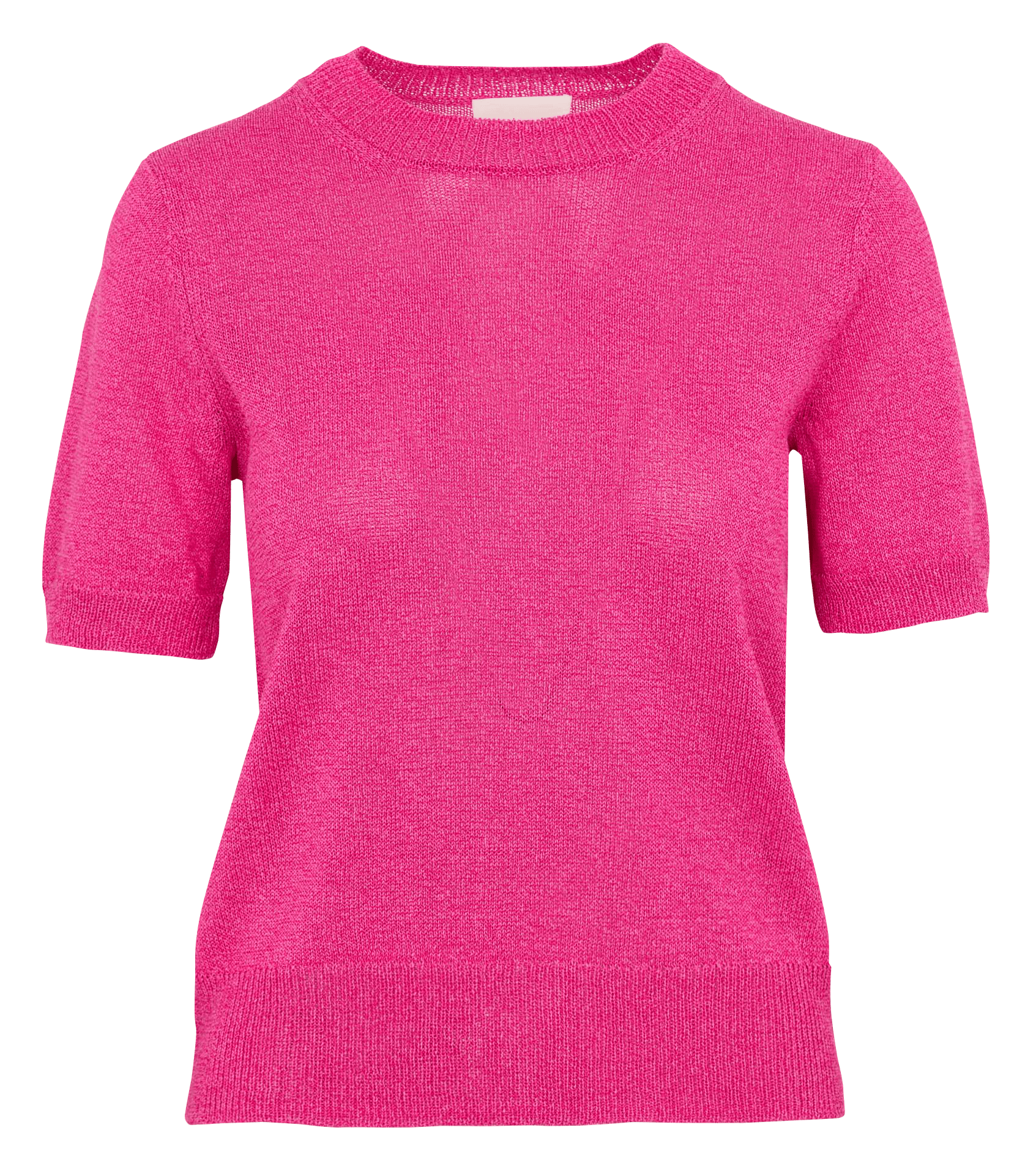 T-shirt col rond en coton mélangé amanda MAISON 123 Rose