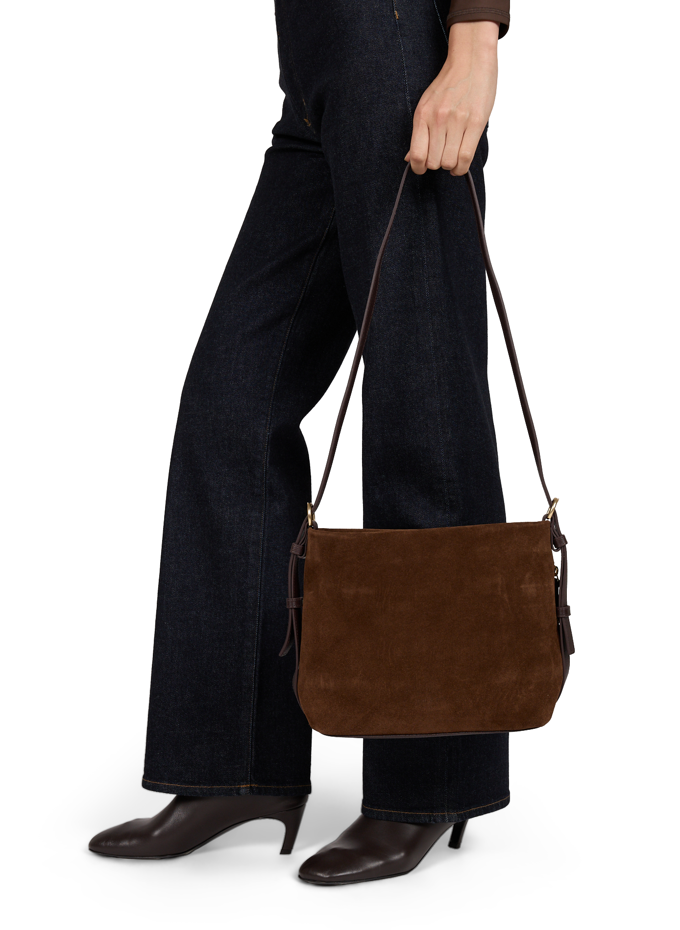Sac porté épaule Mini Moreen en cuir NAT & NIN Marron