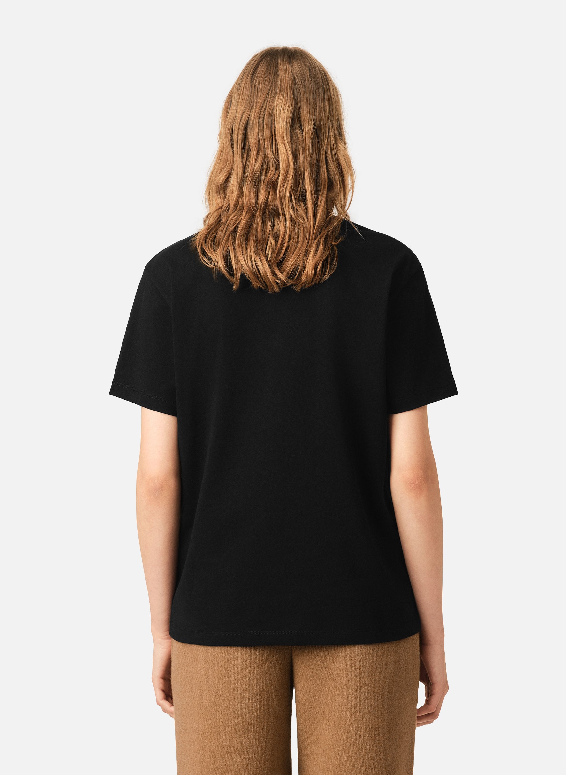 T-shirt ami de coeur rouge unisexe AMI PARIS Noir