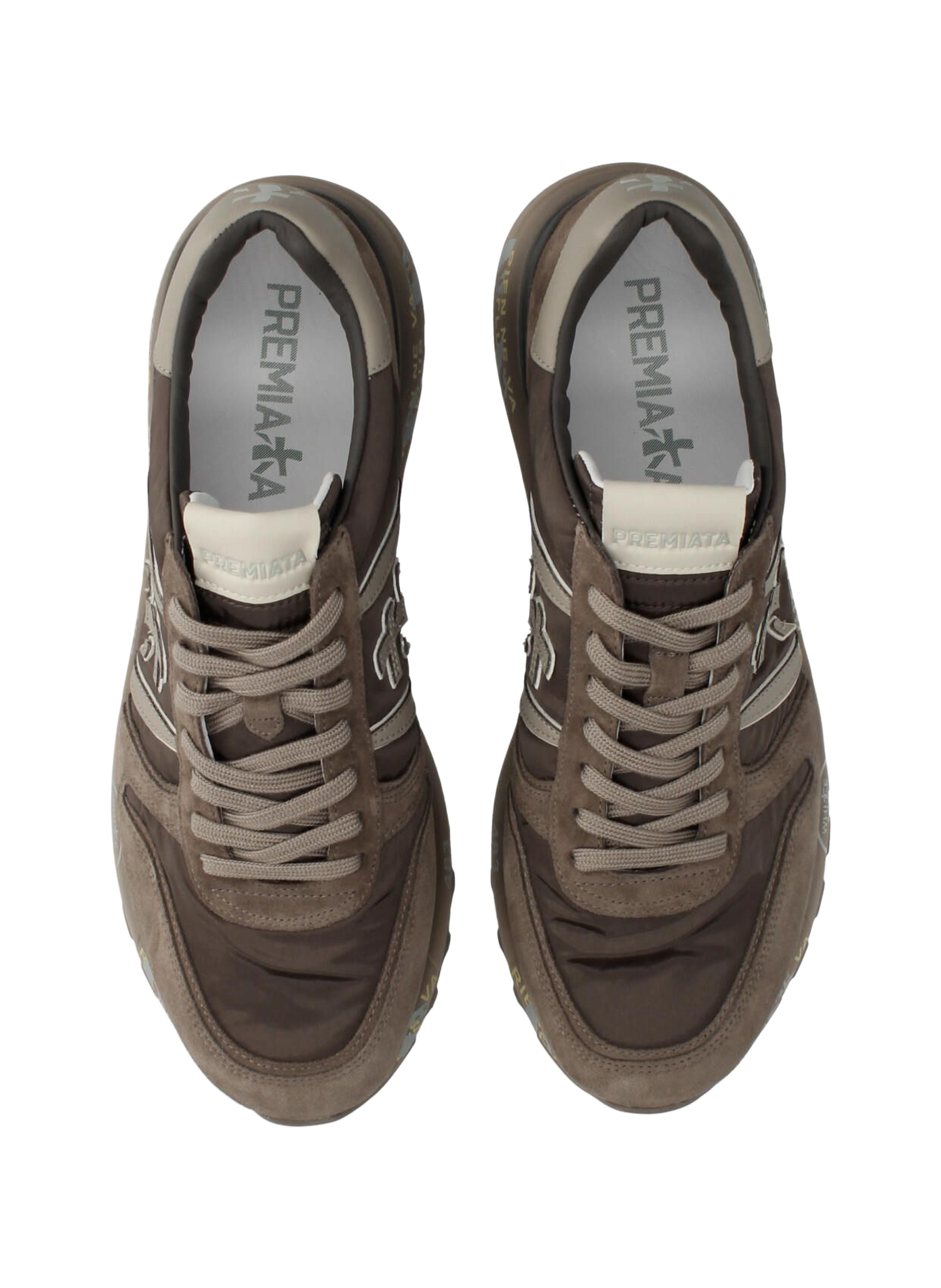 Zapatillas bajas LANDER de dos materiales con cordones PREMIATA Multicolor
