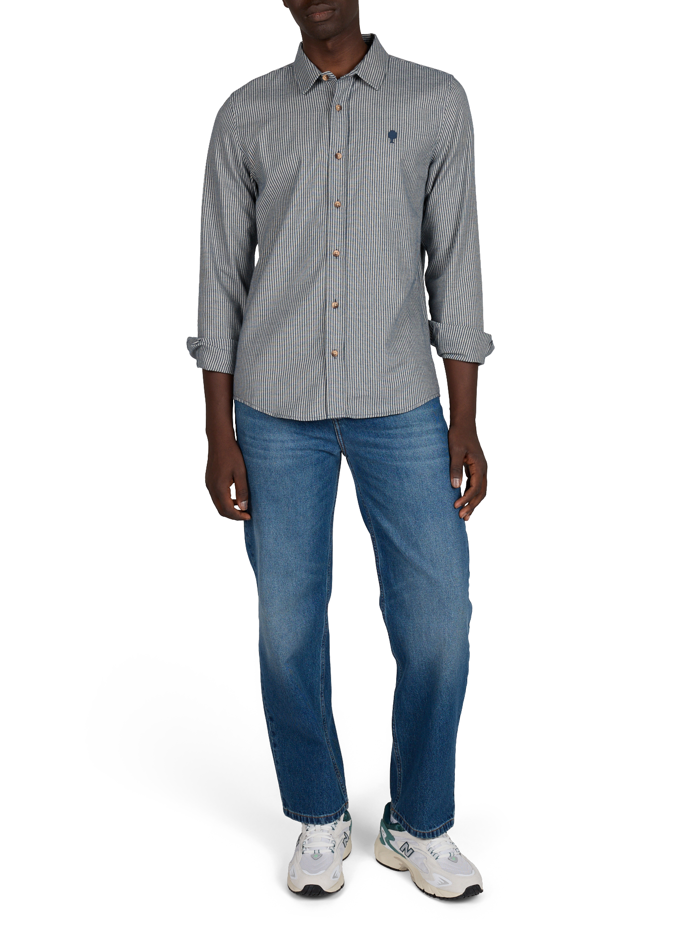 Washed cotton BETA jeans SAISON 1865 Blue